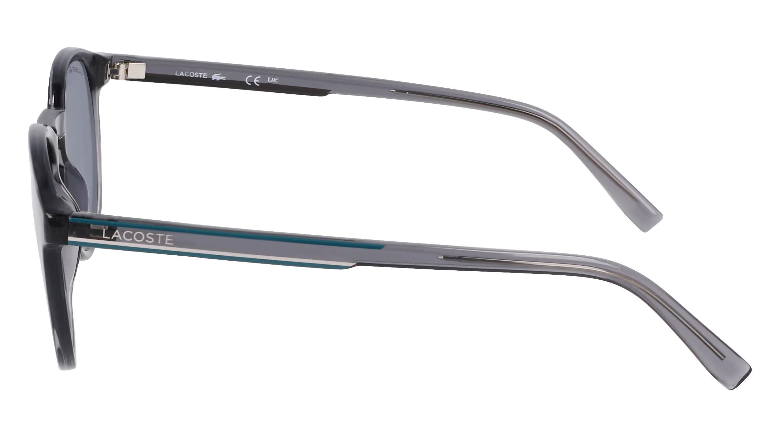 Lacoste L916S 038 Occhiali da sole Iniettato Grigio Blu Rotonda Normale Fotocromatiche - immagine 4
