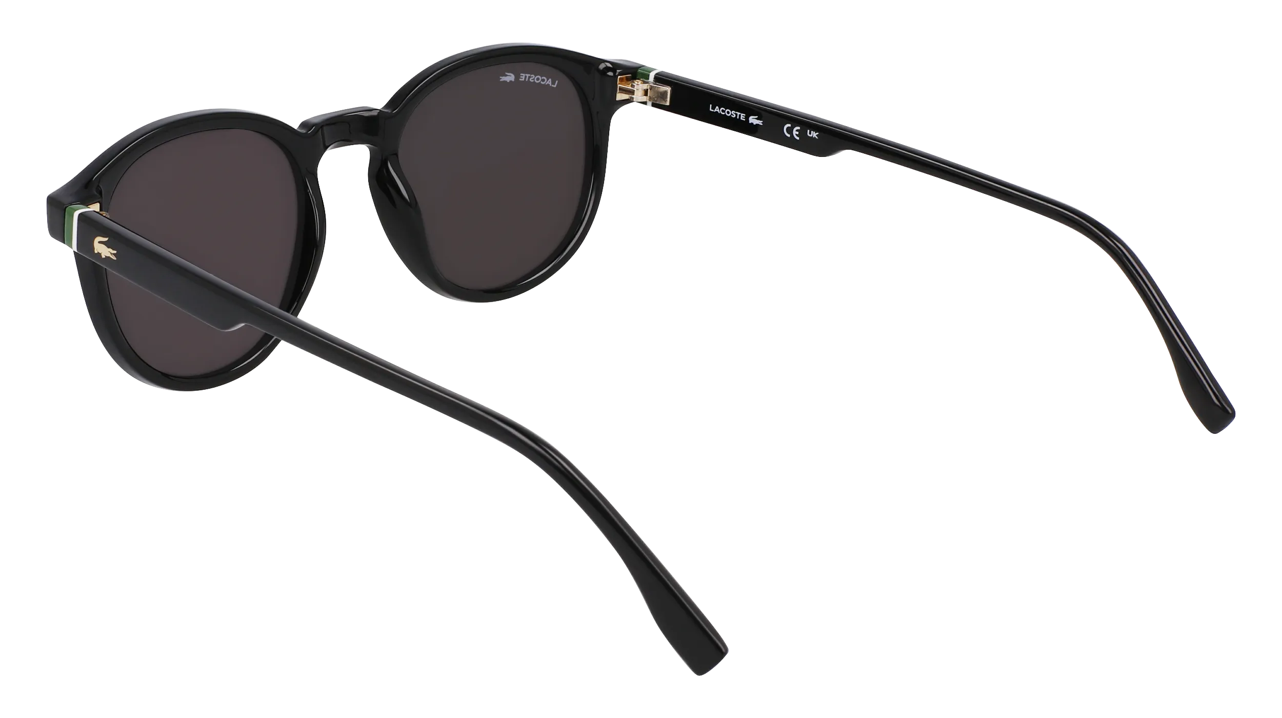 Lacoste 001 Occhiali da sole Bio-iniettato Nero Rotonda Normale Normale - immagine 3