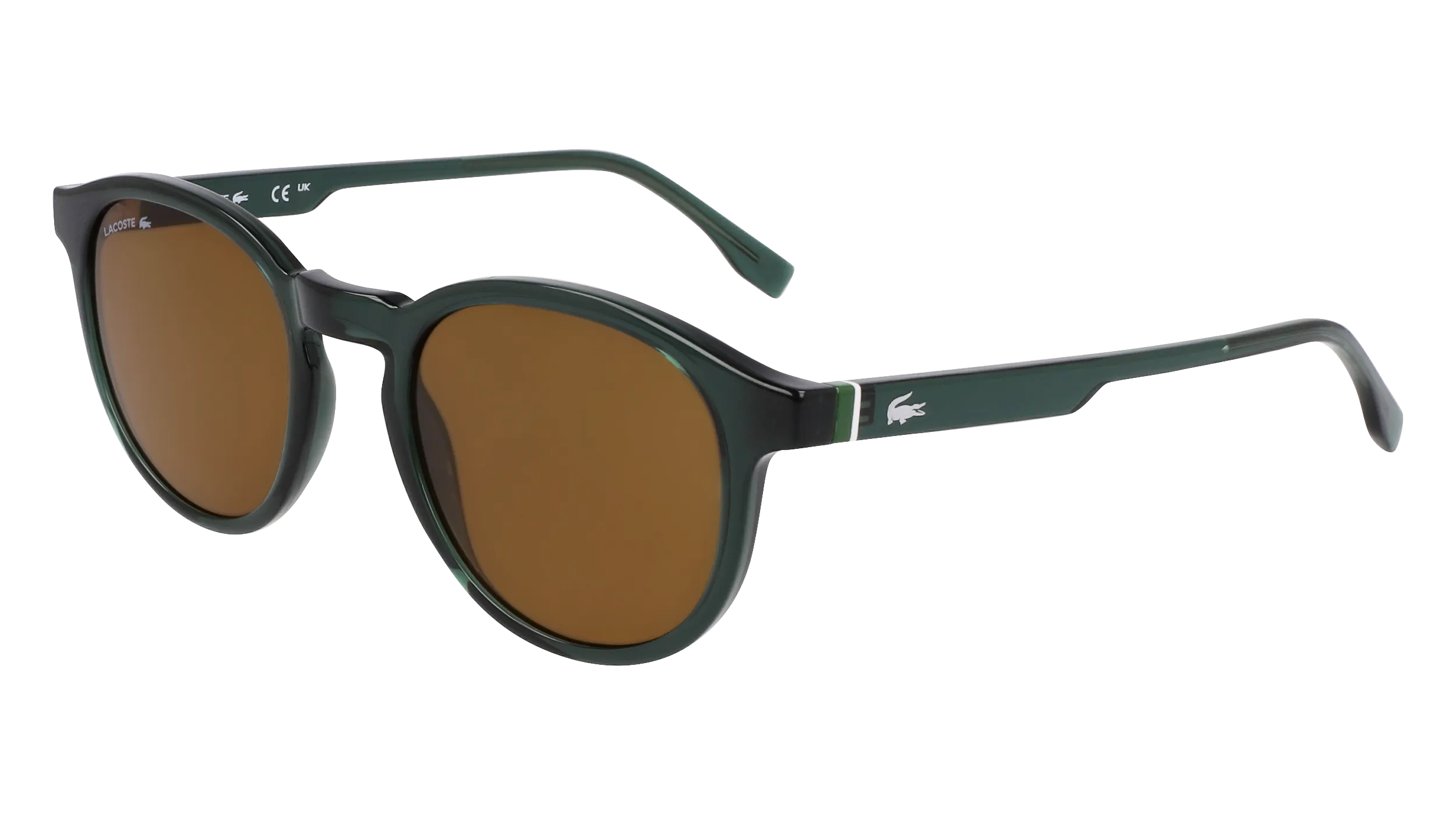 Lacoste L6030S 301 Occhiali da sole Bio-iniettato Verde Rotonda Normale Normale - immagine 1
