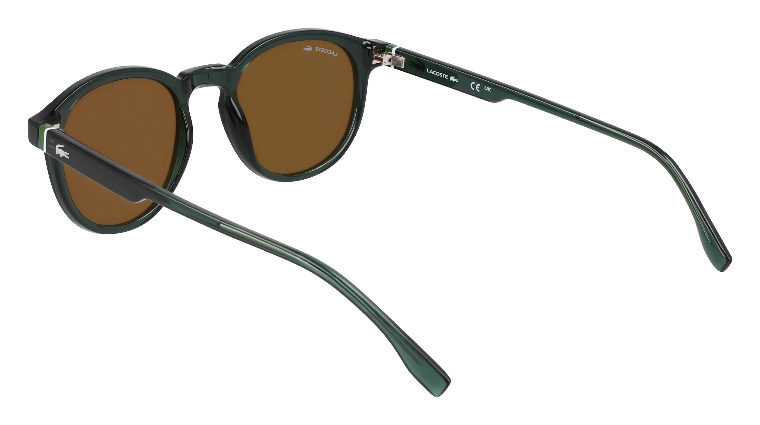 Lacoste L6030S 301 Occhiali da sole Bio-iniettato Verde Rotonda Normale Normale - immagine 3
