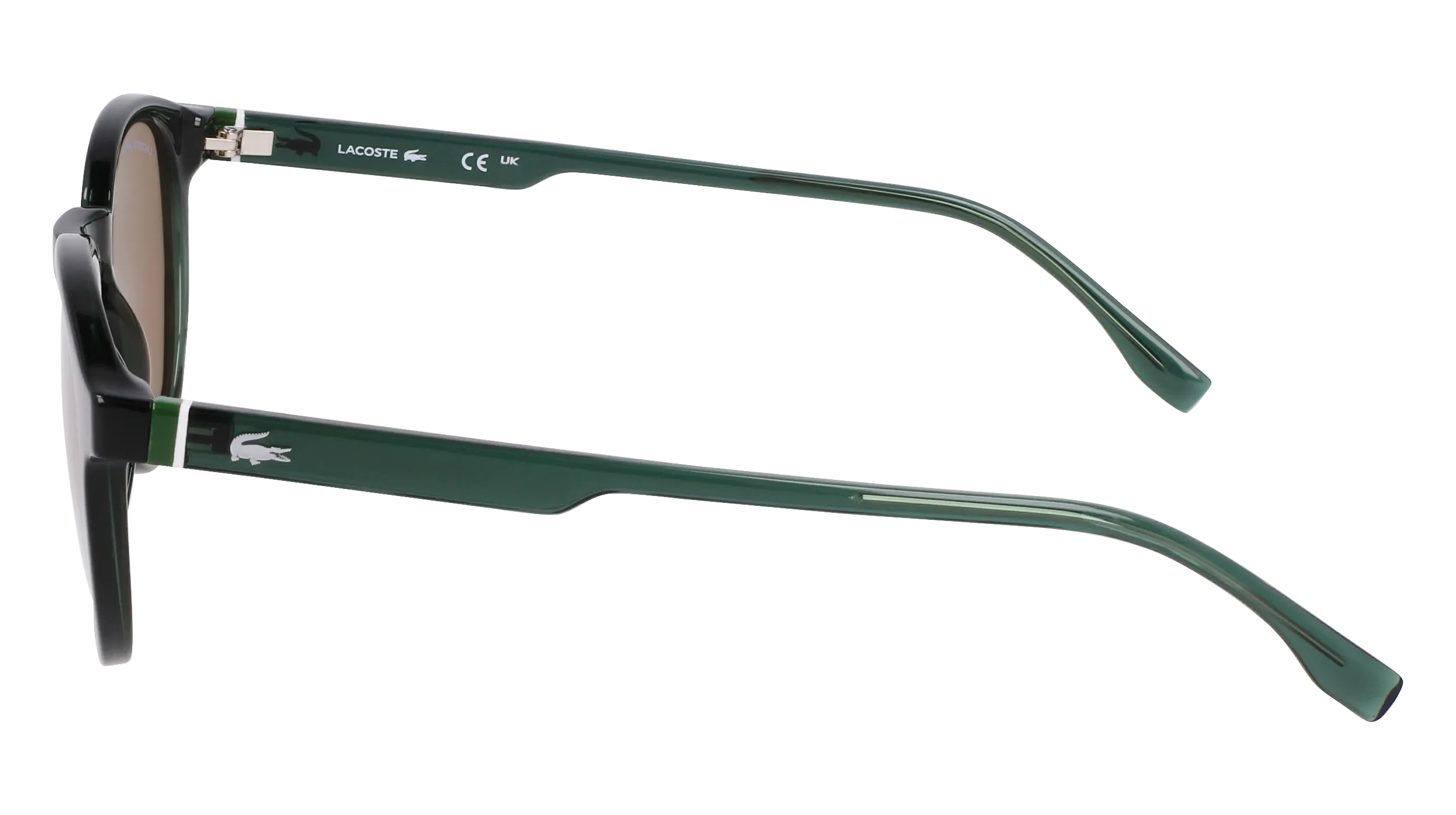 Lacoste L6030S 301 Occhiali da sole Bio-iniettato Verde Rotonda Normale Normale - immagine 4