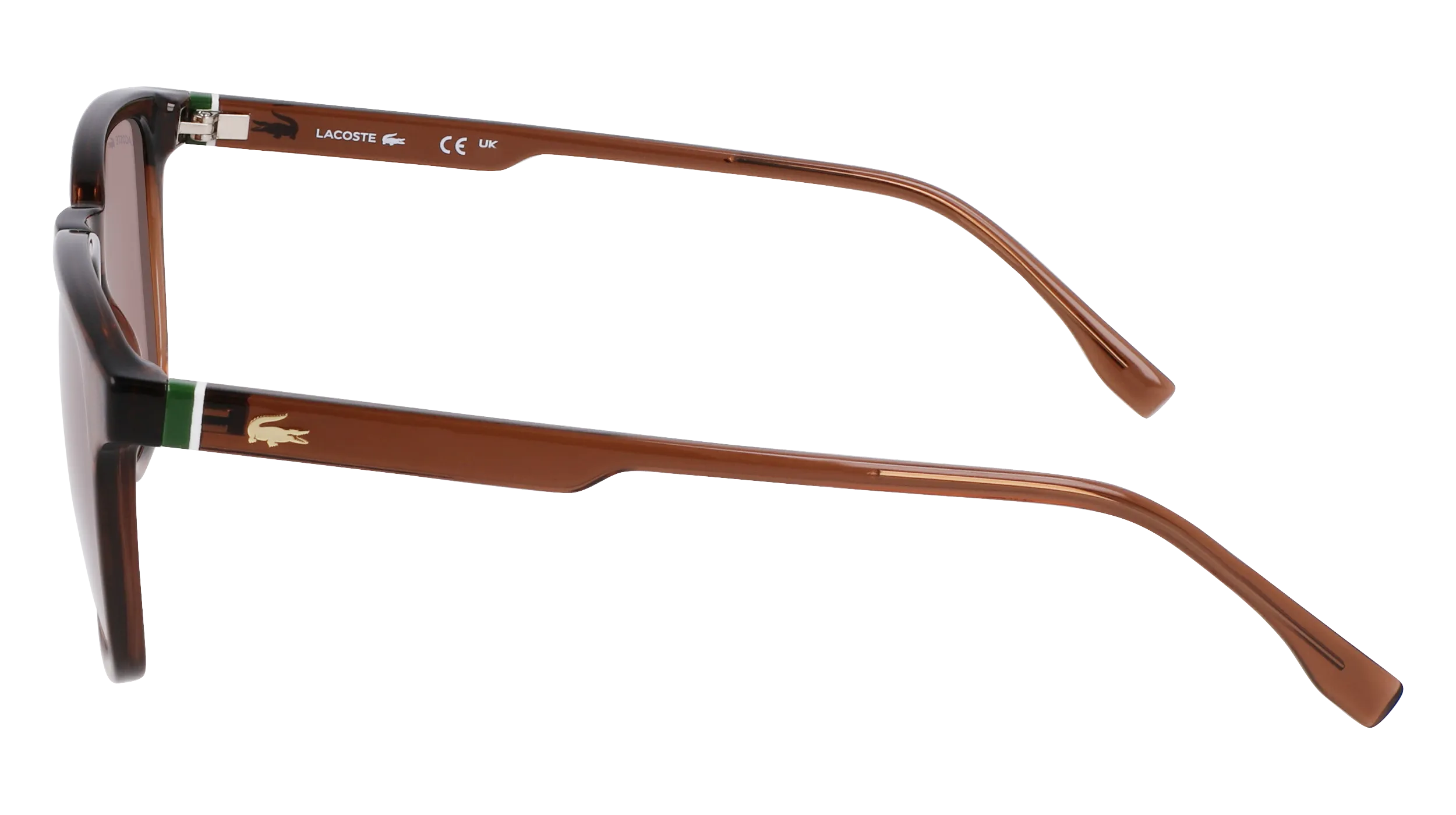 Lacoste L6029S 210 Occhiali da sole Bio-iniettato Marrone Marrone Squadrata Normale - immagine 4