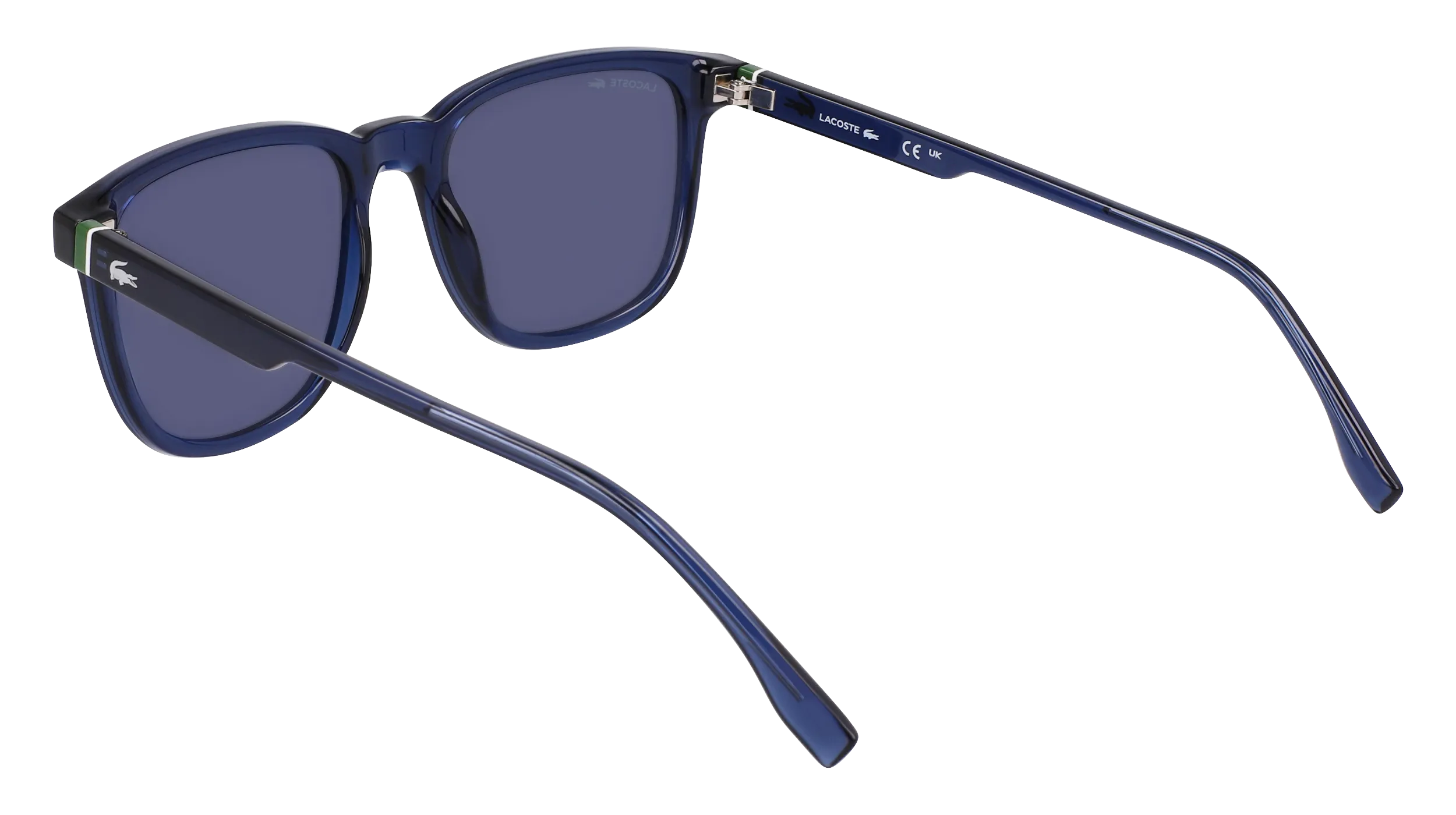Lacoste L6029S 410 Occhiali da sole Bio-iniettato Blu Blu Squadrata Normale - immagine 3