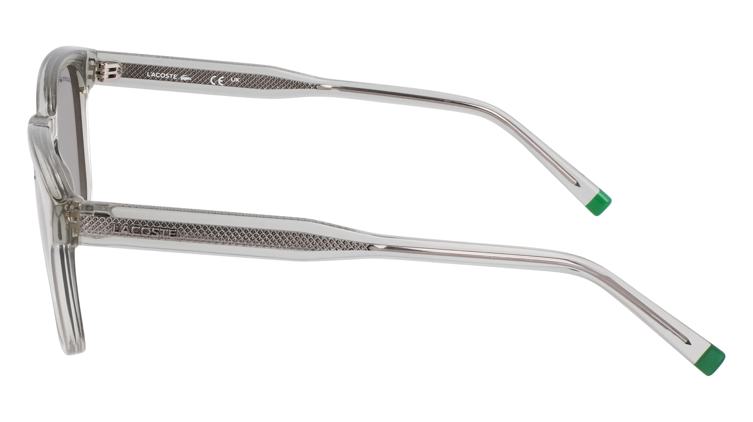Lacoste L6026S 038 Occhiali da sole Bio-iniettato Grigio Squadrata Normale Normale - immagine 4
