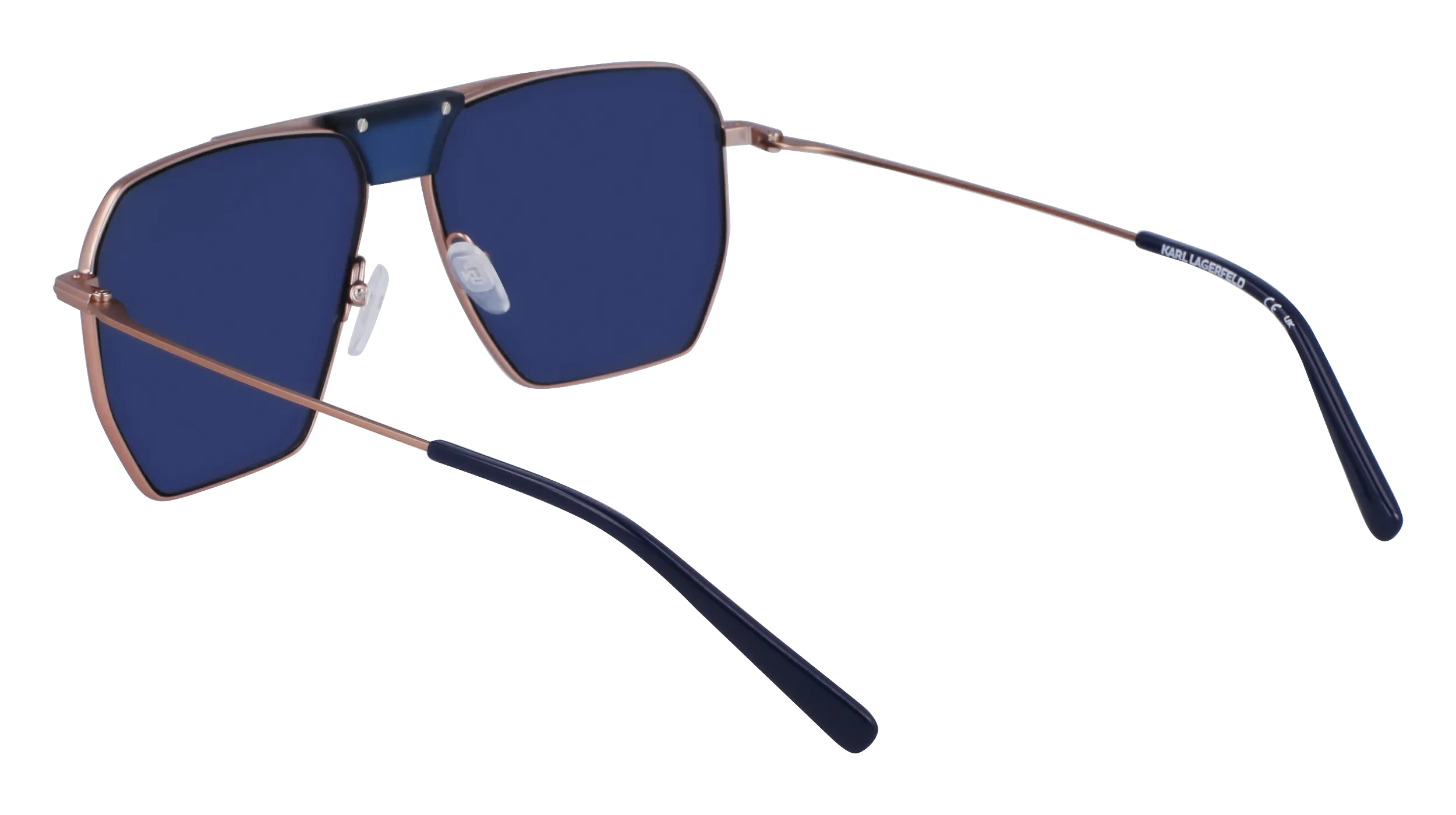 Karl Lagerfeld KL350S 718 Occhiali da sole Metallo Oro Pilot Normale Normale - immagine 3