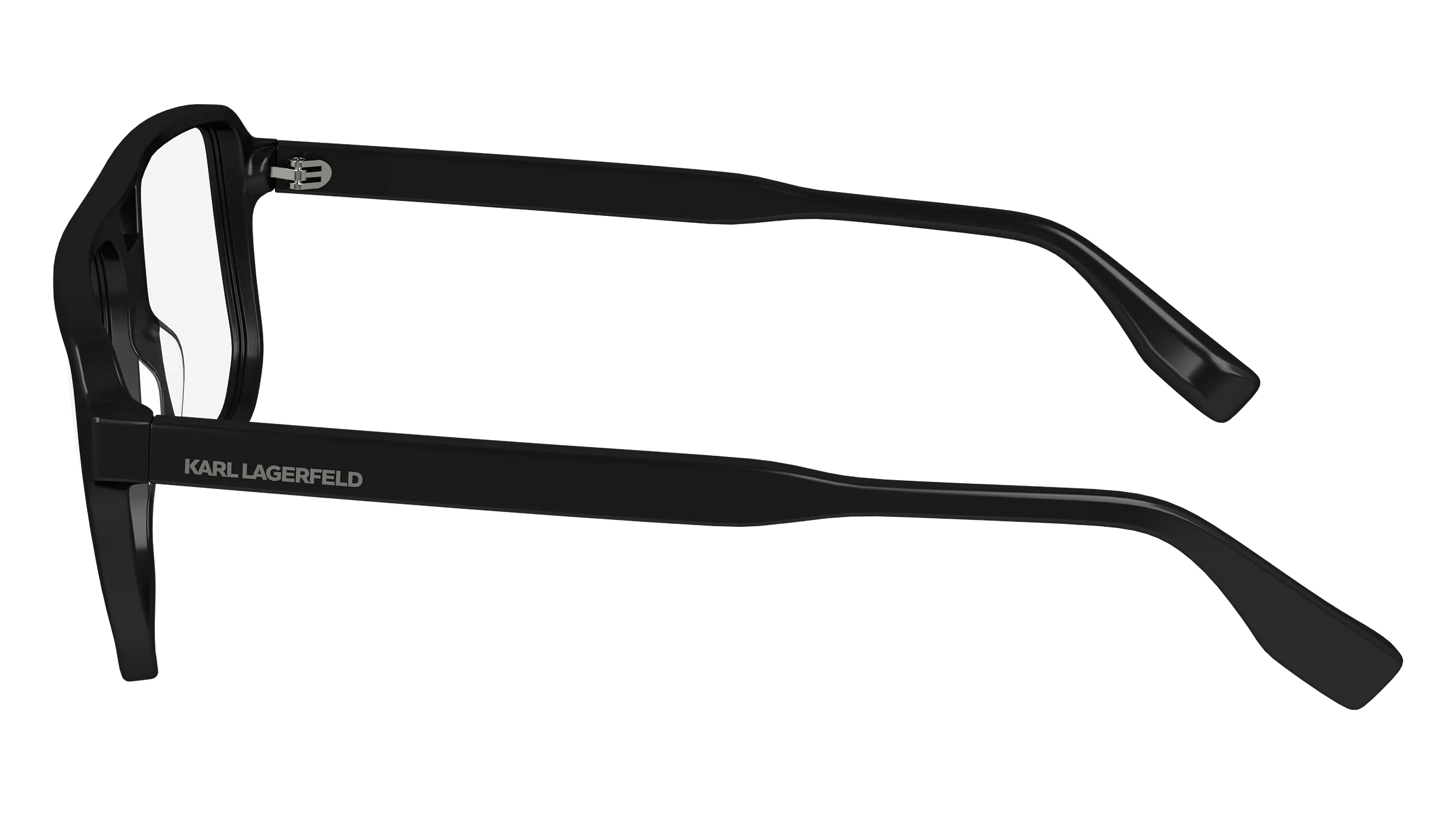 Karl Lagerfeld KL6156 001 Montature da vista Acetato Nero Pilot Normale Normale - immagine 3
