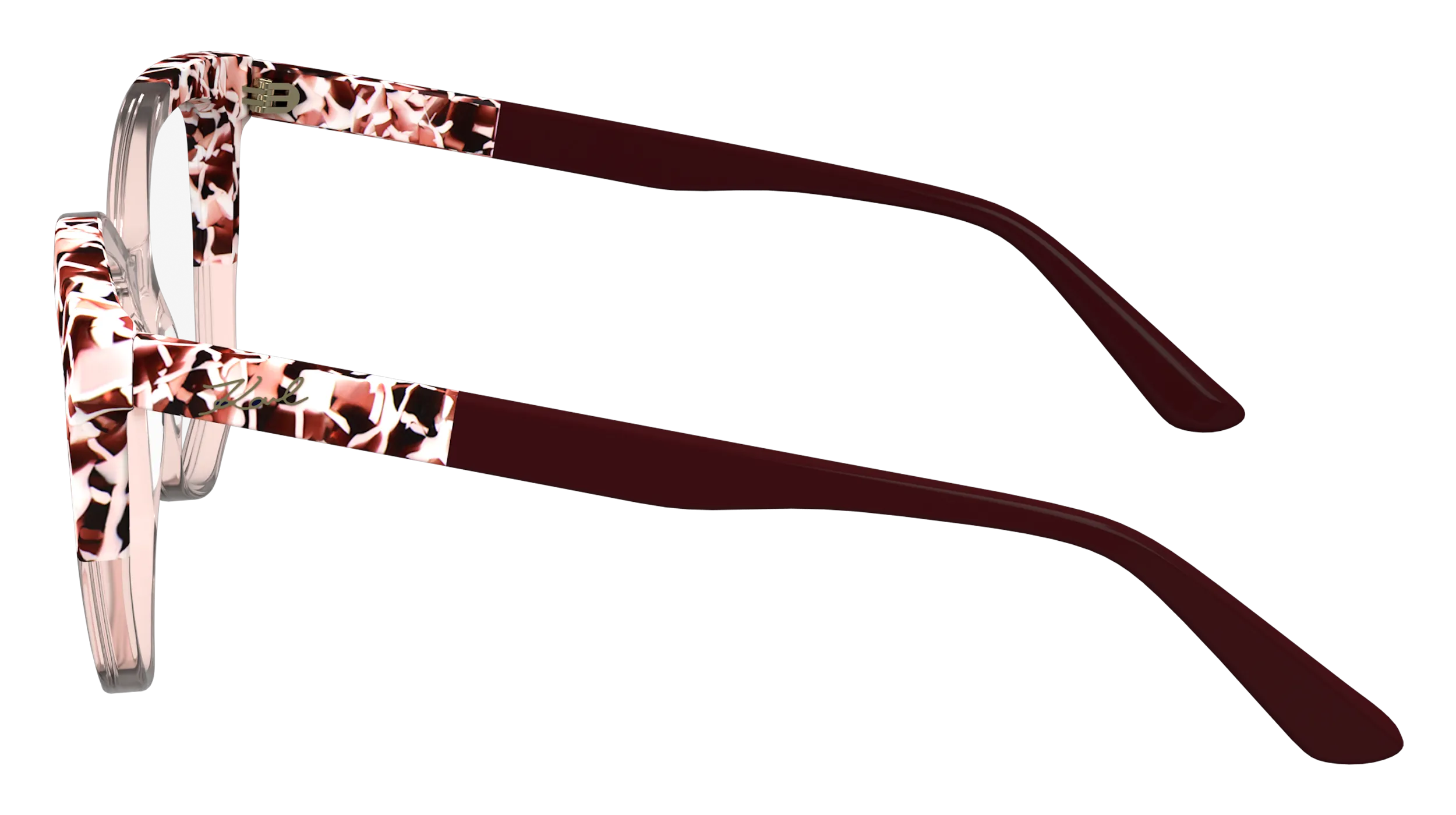 Karl Lagerfeld KL6154 618 Montature da vista Acetato Rosa Squadrata Normale Normale - immagine 4