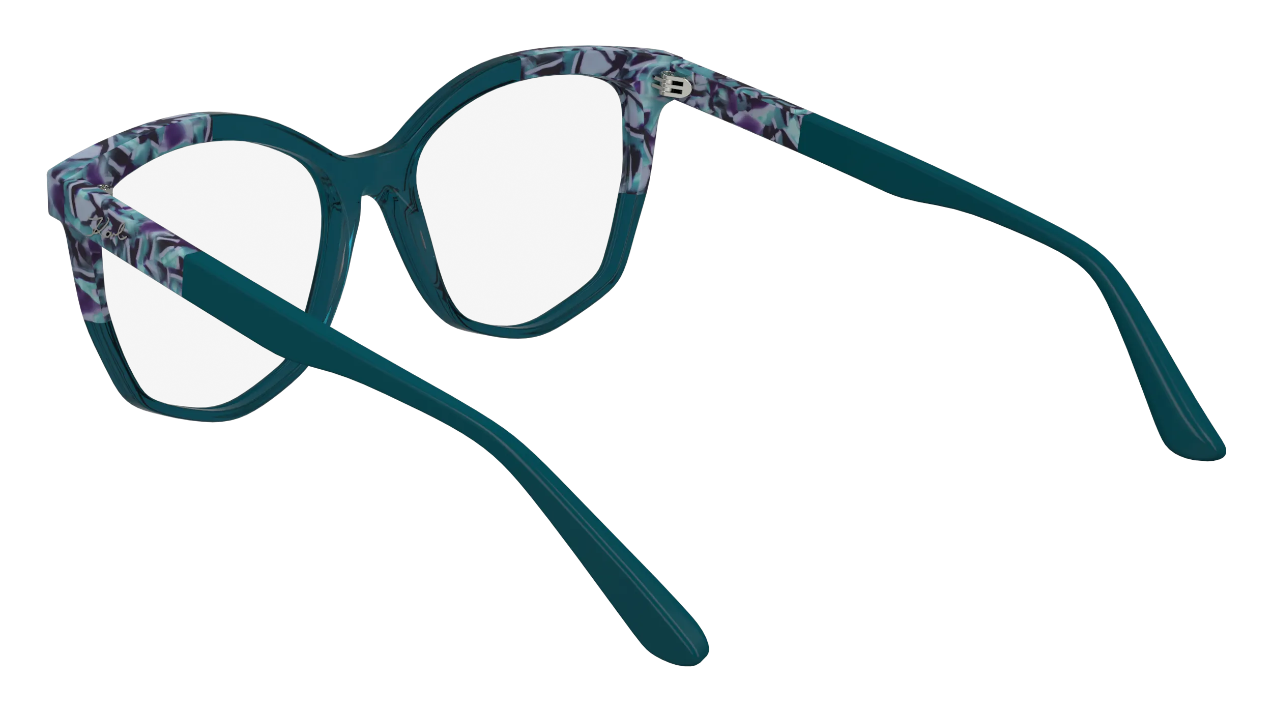 Karl Lagerfeld KL6154 434 Montature da vista Acetato Blu Squadrata Normale Normale - immagine 3