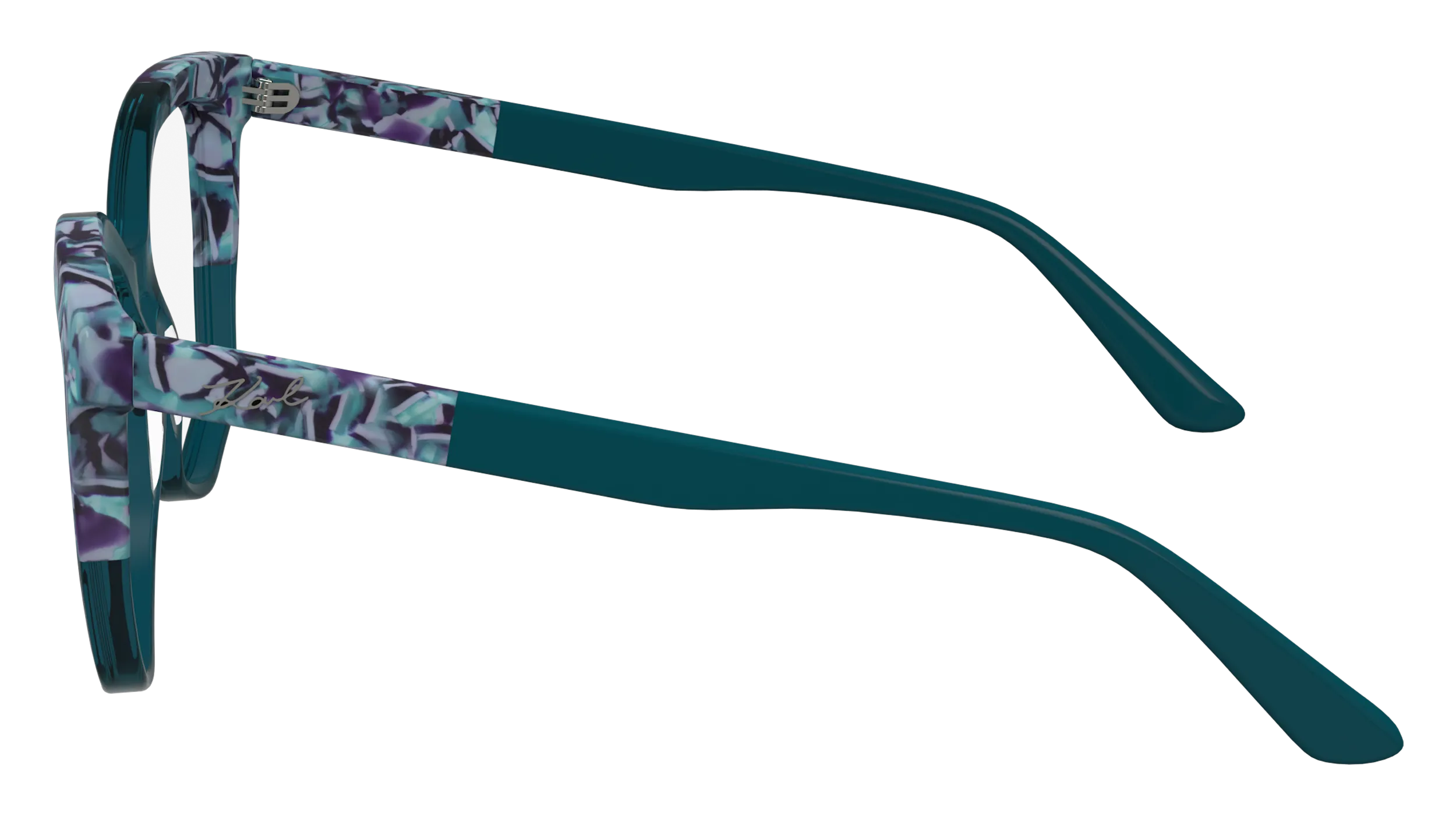 Karl Lagerfeld KL6154 434 Montature da vista Acetato Blu Squadrata Normale Normale - immagine 4