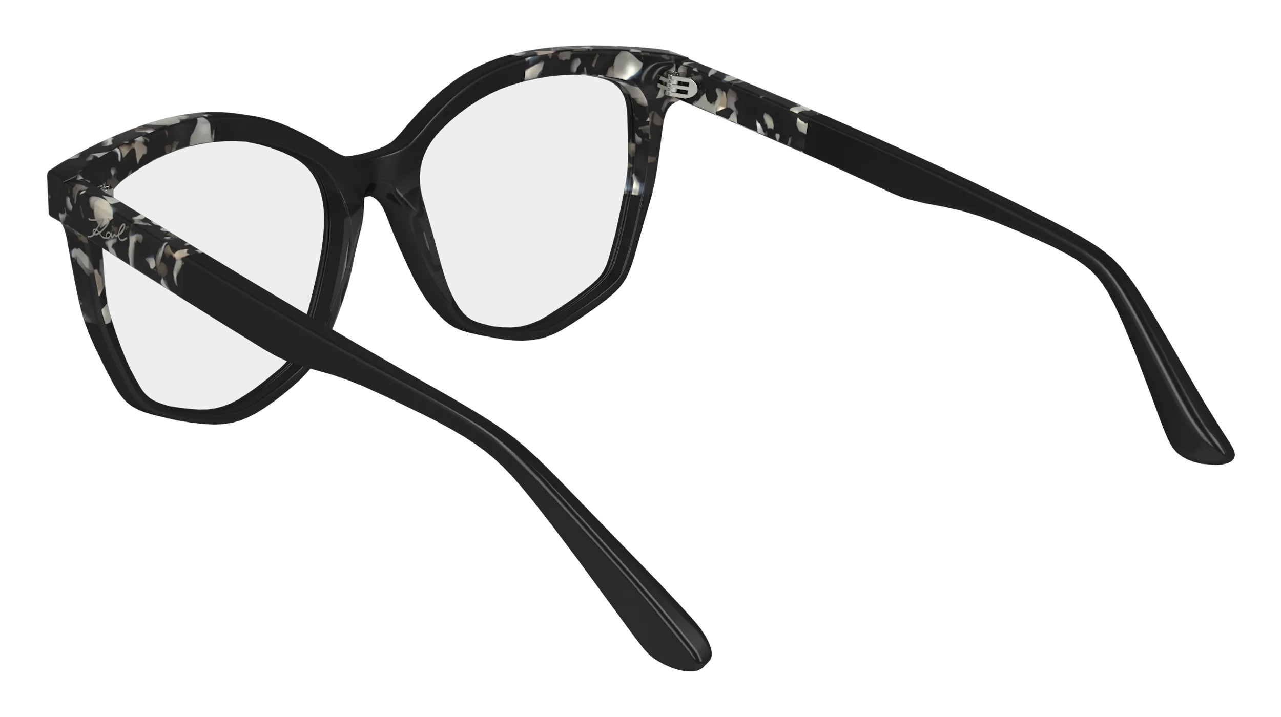 Karl Lagerfeld KL6154 013 Montature da vista Acetato Nero Squadrata Normale Normale - immagine 3