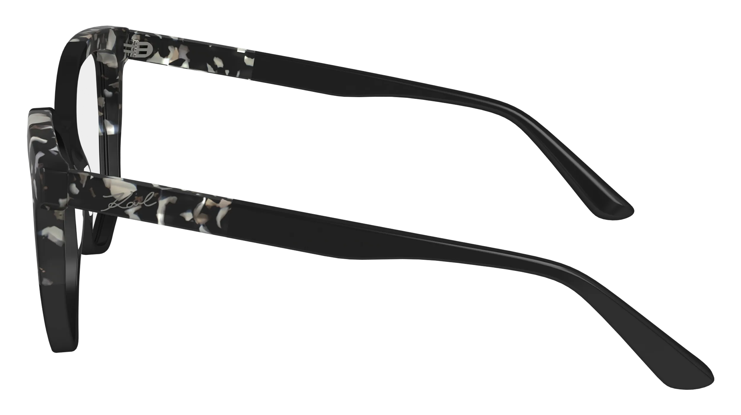 Karl Lagerfeld KL6154 013 Montature da vista Acetato Nero Squadrata Normale Normale - immagine 4