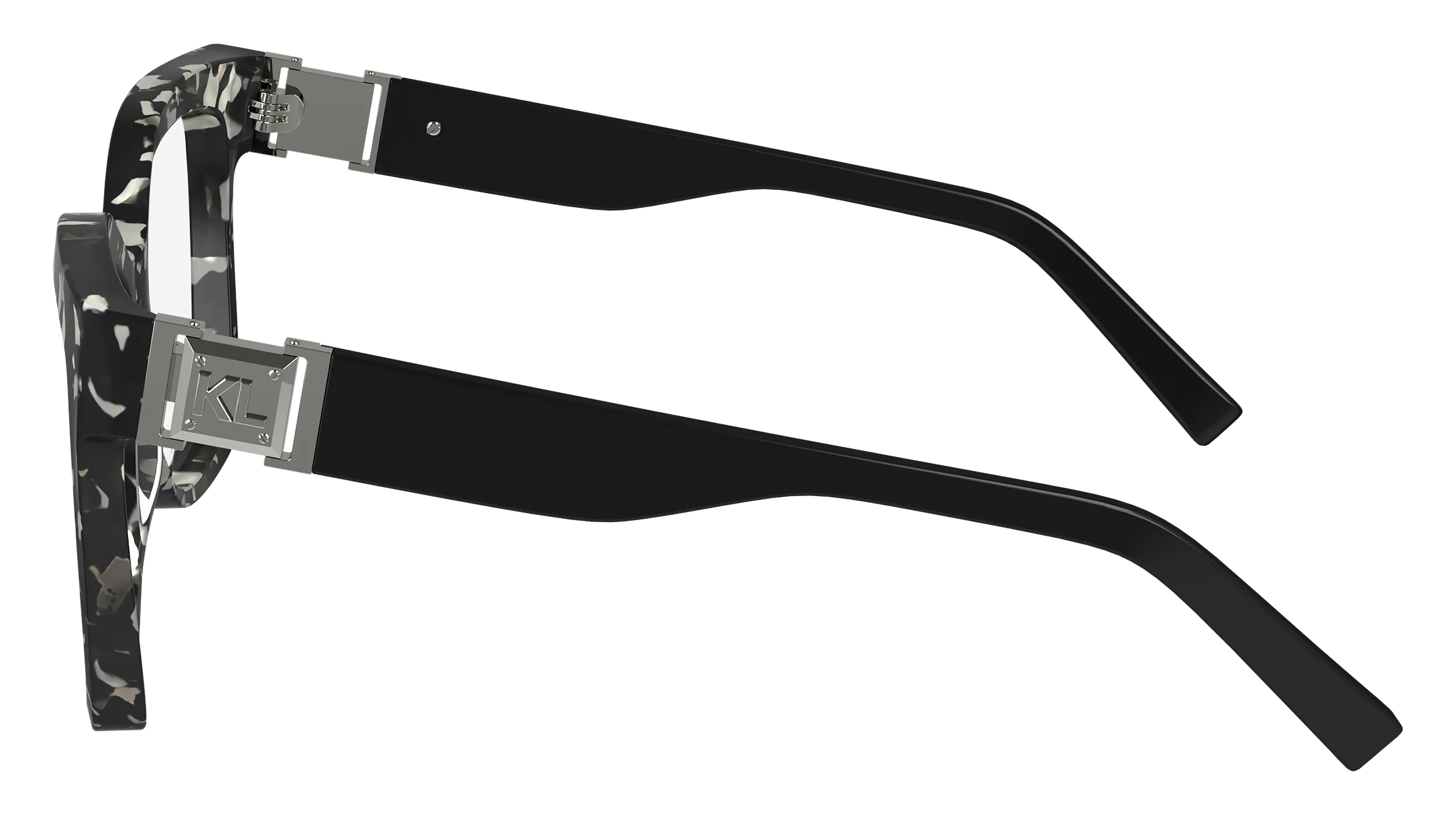 Karl Lagerfeld KL6149 016 Montature da vista Acetato Nero Squadrata Normale Normale - immagine 4