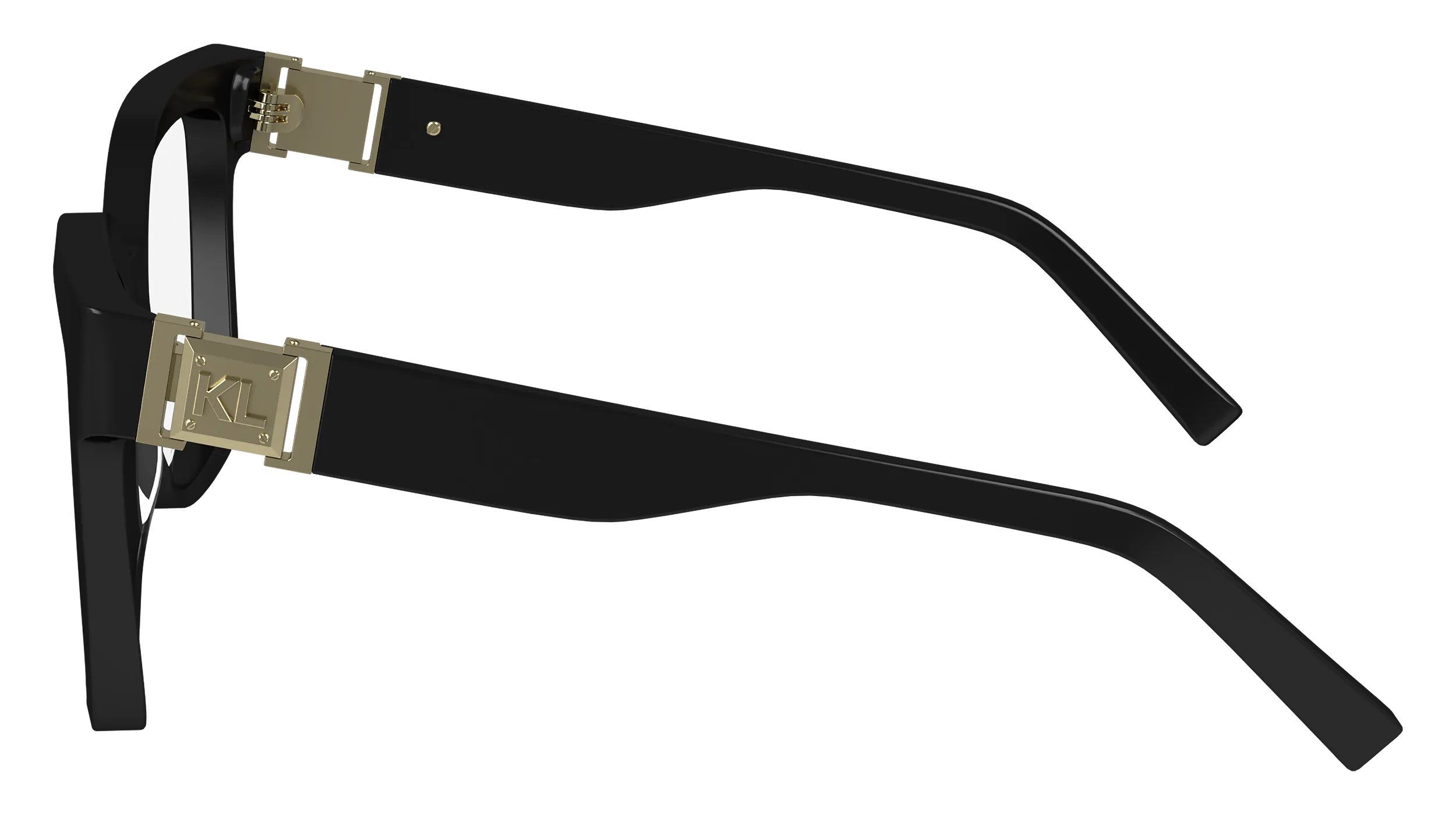 Karl Lagerfeld KL6149 001 Montature da vista Acetato Nero Squadrata Normale Normale - immagine 4