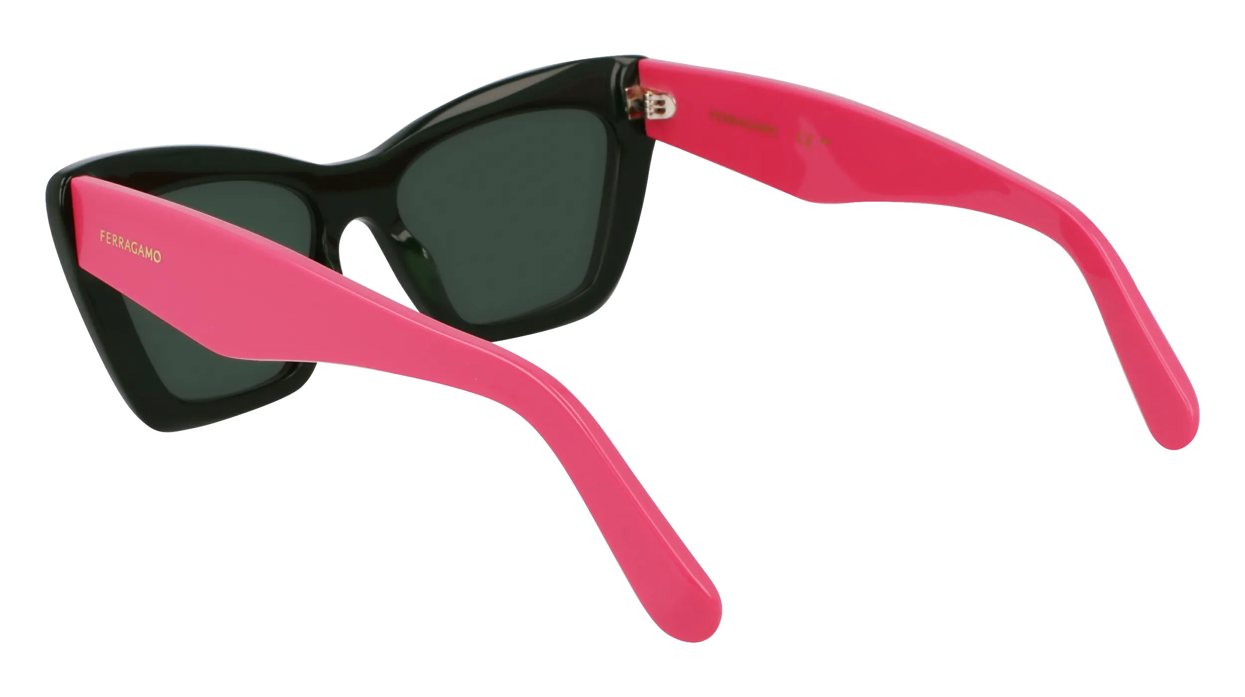 Ferragamo SF929SN 304 Occhiali da sole Acetato Verde Farfalla Normale Normale - immagine 3