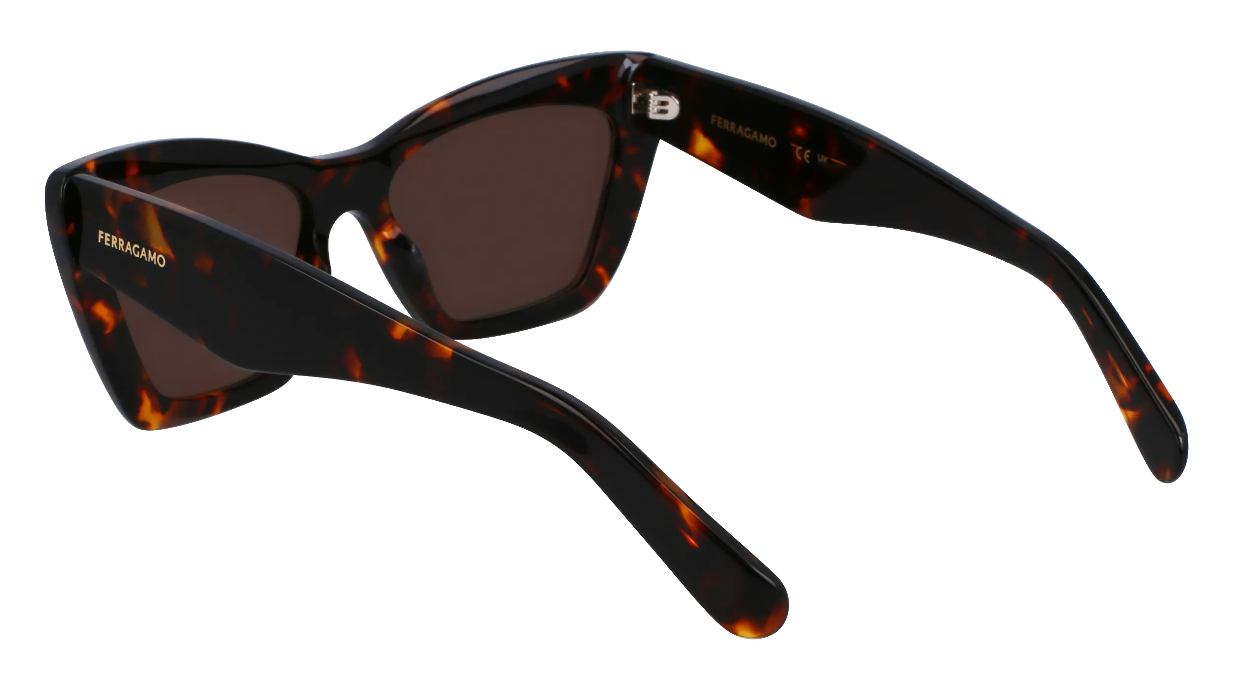 Ferragamo SF929SN 242 Occhiali da sole Acetato Havana Farfalla Normale Normale - immagine 3