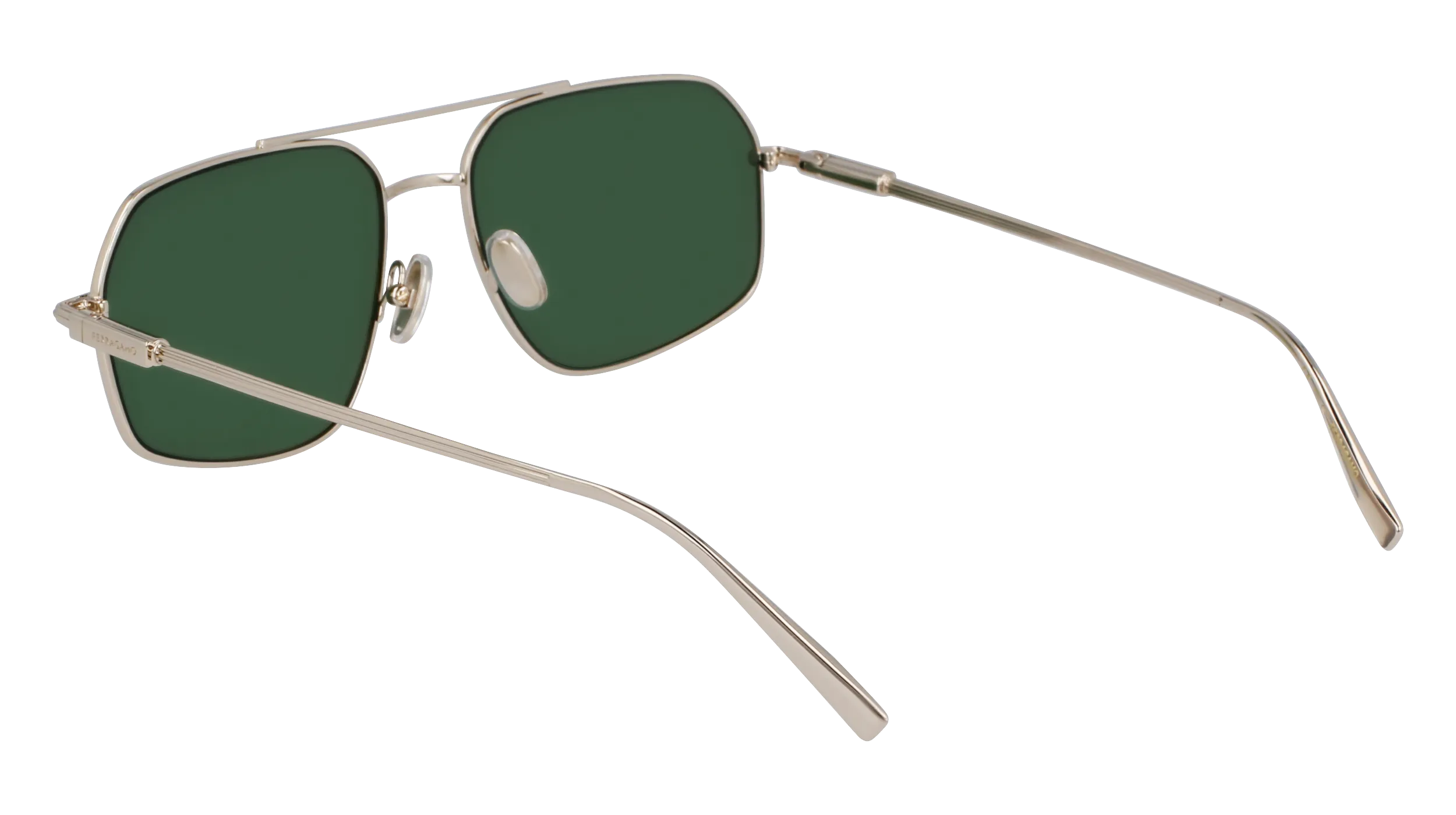 Ferragamo SF313S 746 Occhiali da sole Metallo Oro Squadrata Normale Normale - immagine 3