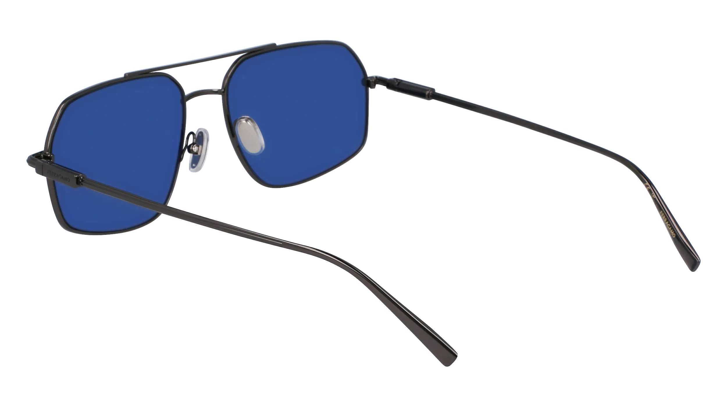 Ferragamo SF313S 016 Occhiali da sole Metallo Grigio Squadrata Normale Normale - immagine 3