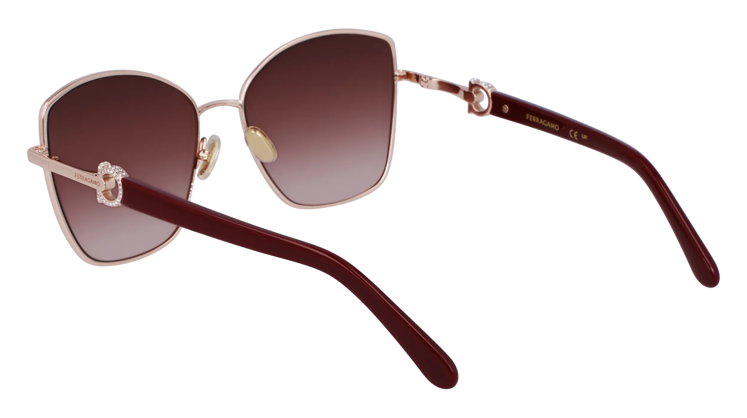 Ferragamo SF312SR 773 Occhiali da sole Metallo Oro Normale Normale - immagine 3