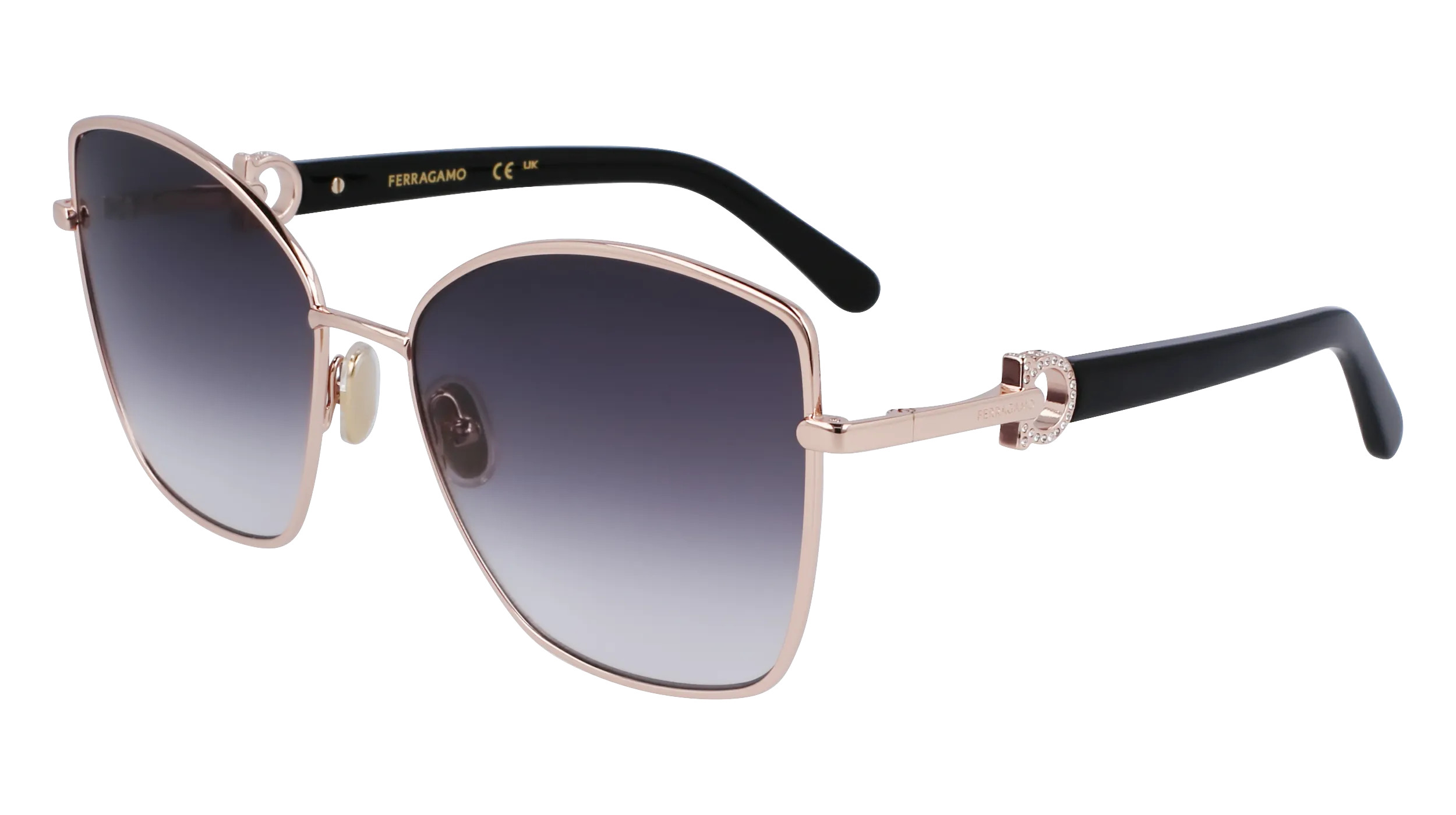 Ferragamo SF312SR 771 Occhiali da sole Metallo Oro Normale Normale - immagine 1