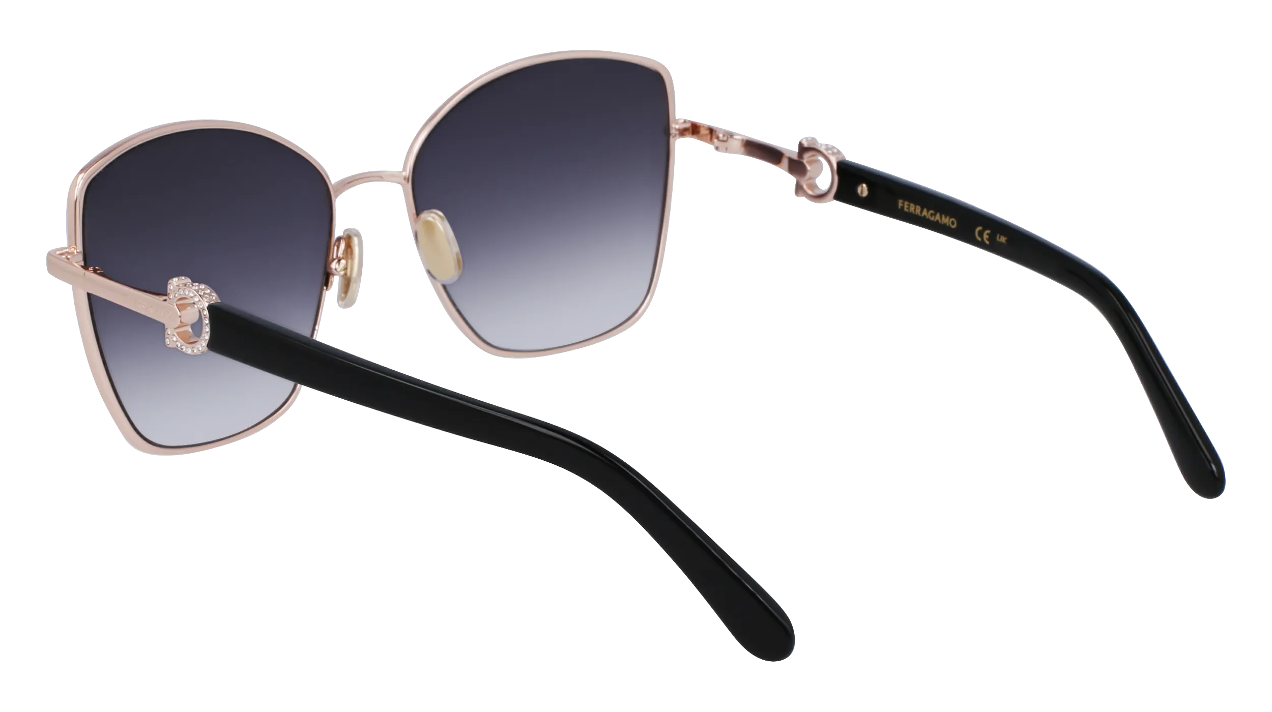 Ferragamo SF312SR 771 Occhiali da sole Metallo Oro Normale Normale - immagine 3