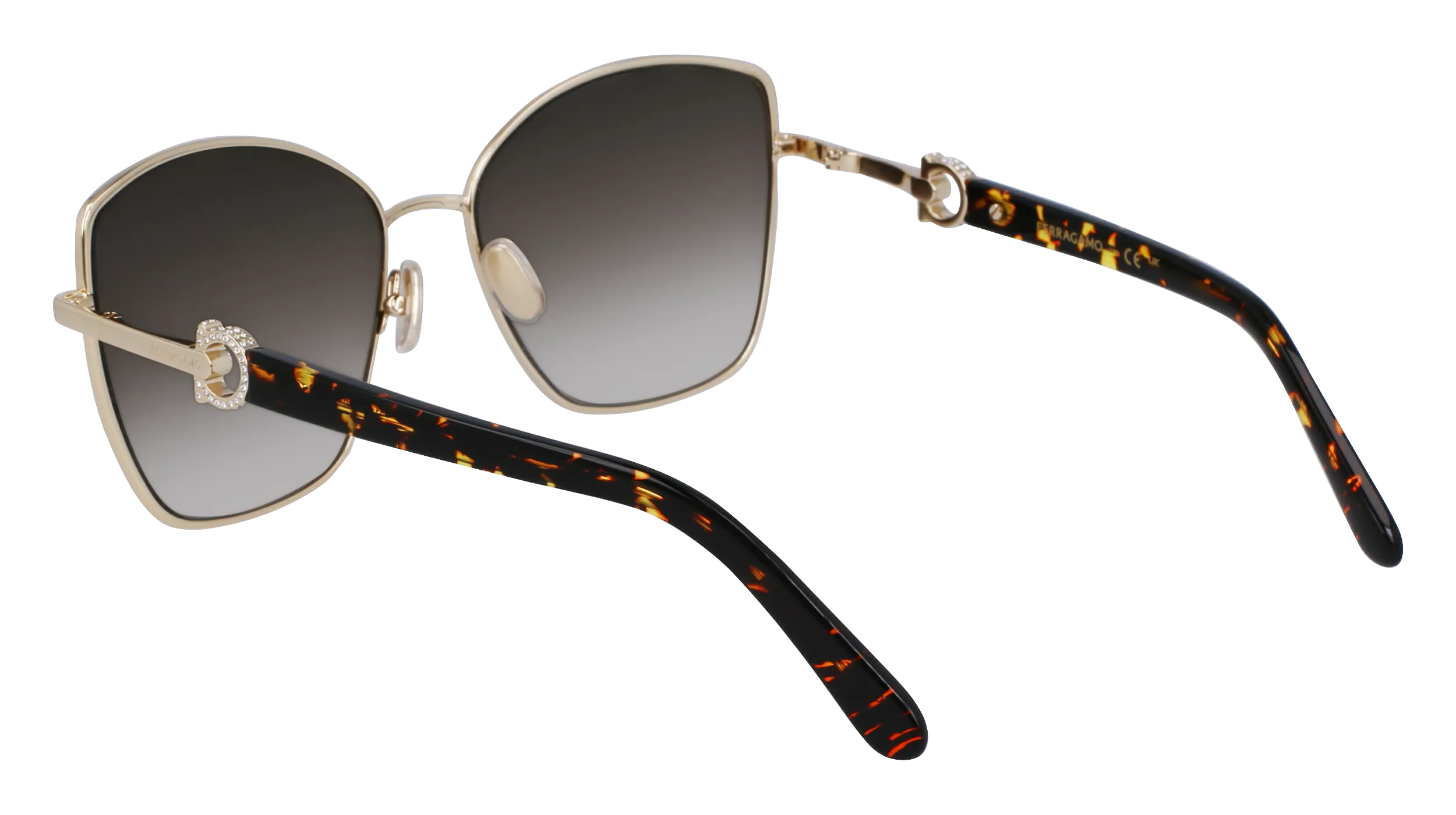 Ferragamo SF312SR 750 Occhiali da sole Metallo Oro Normale Normale - immagine 3