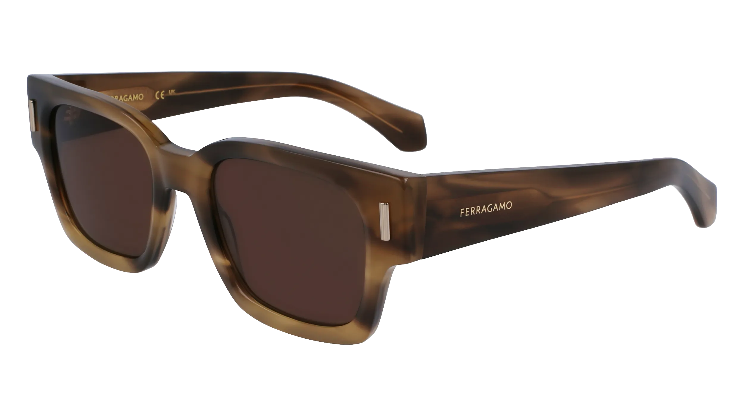 Ferragamo SF2010S 319 Occhiali da sole Acetato Verde Squadrata Normale Normale - immagine 1
