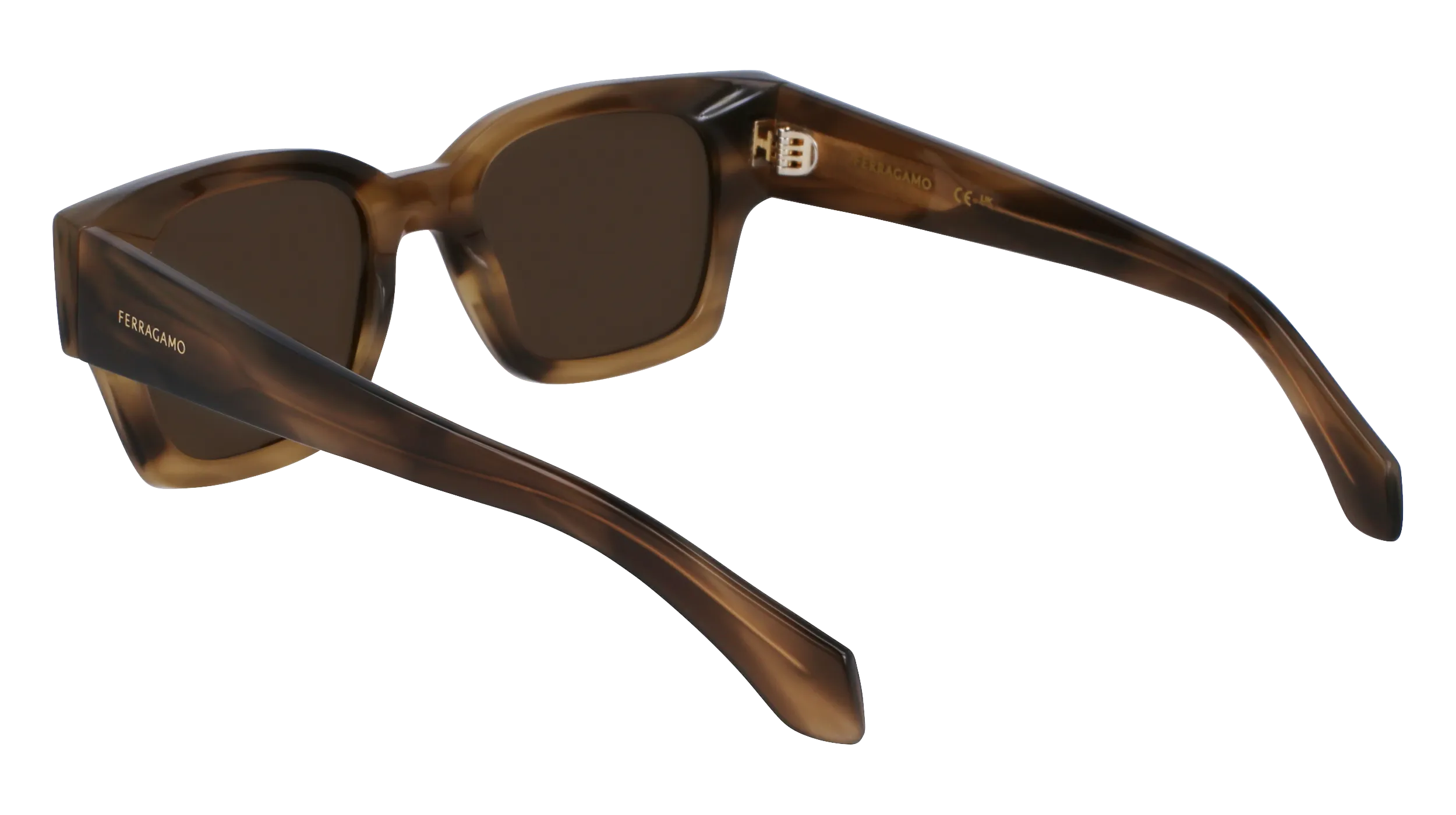 Ferragamo SF2010S 319 Occhiali da sole Acetato Verde Squadrata Normale Normale - immagine 3