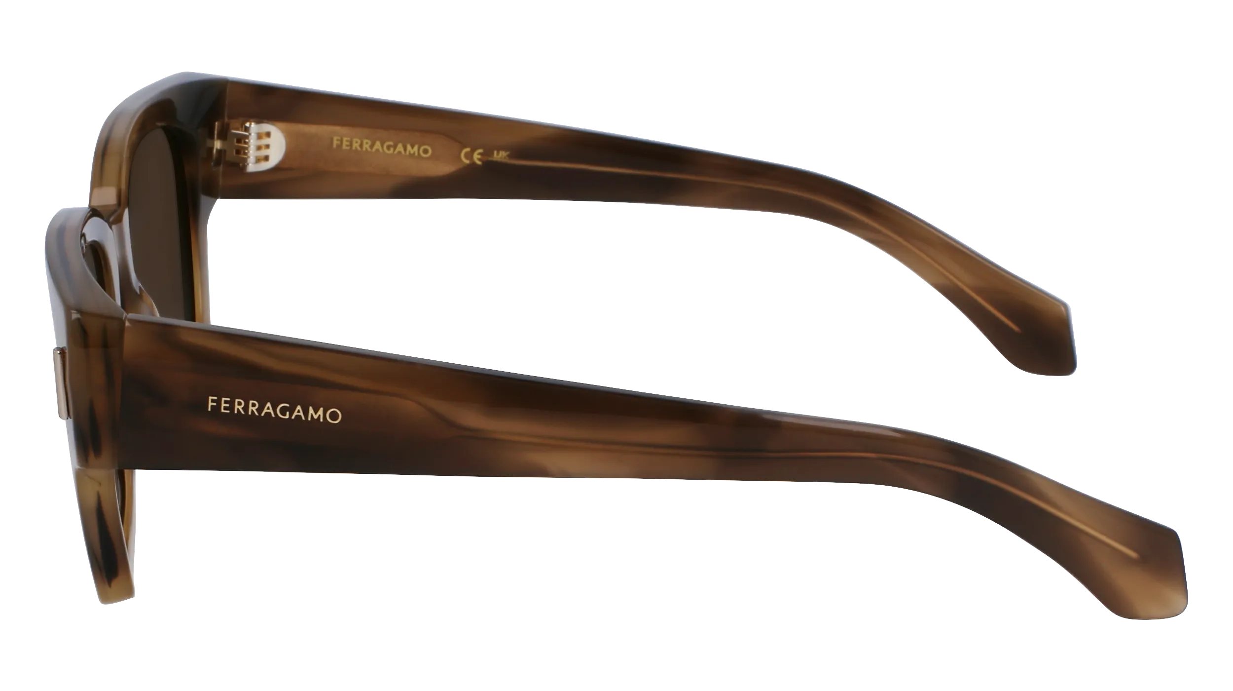 Ferragamo SF2010S 319 Occhiali da sole Acetato Verde Squadrata Normale Normale - immagine 4