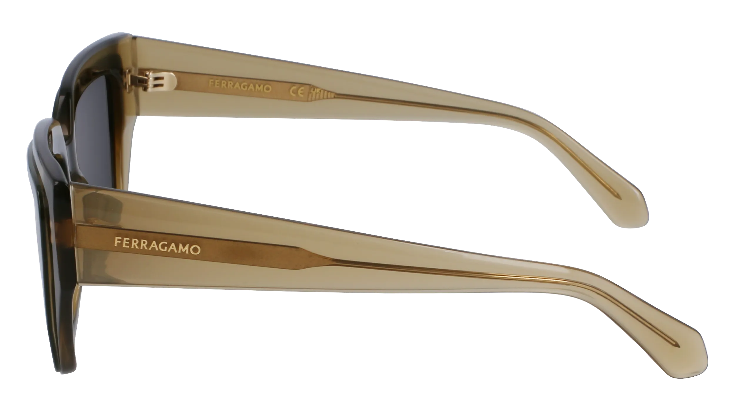 Ferragamo SF2002S 327 Occhiali da sole Acetato Verde Squadrata Normale Normale - immagine 4