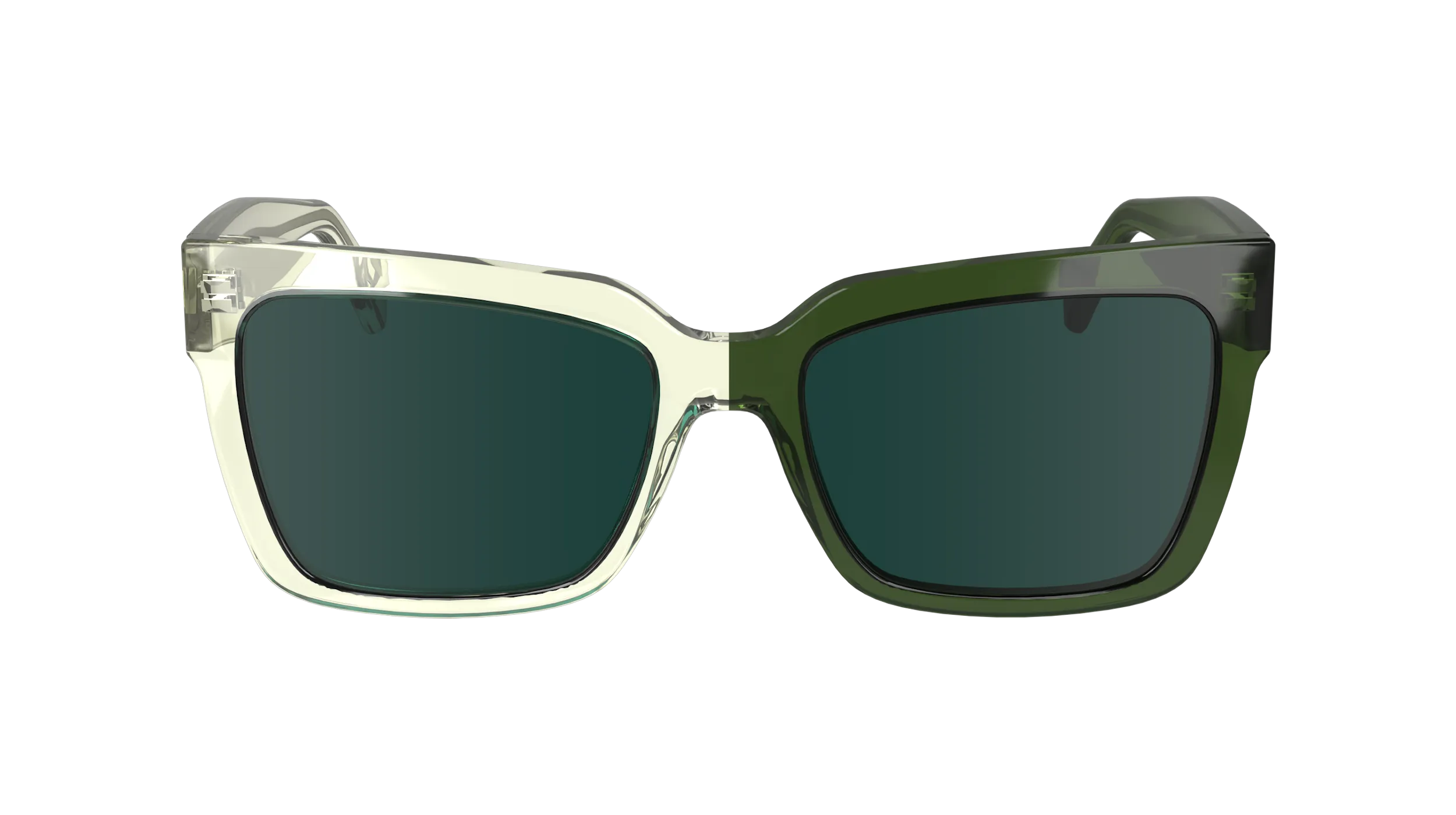 Calvin Klein CKJ24606S 008 Occhiali da sole Acetato Verde Multicolore Squadrata Normale Normale - immagine 4