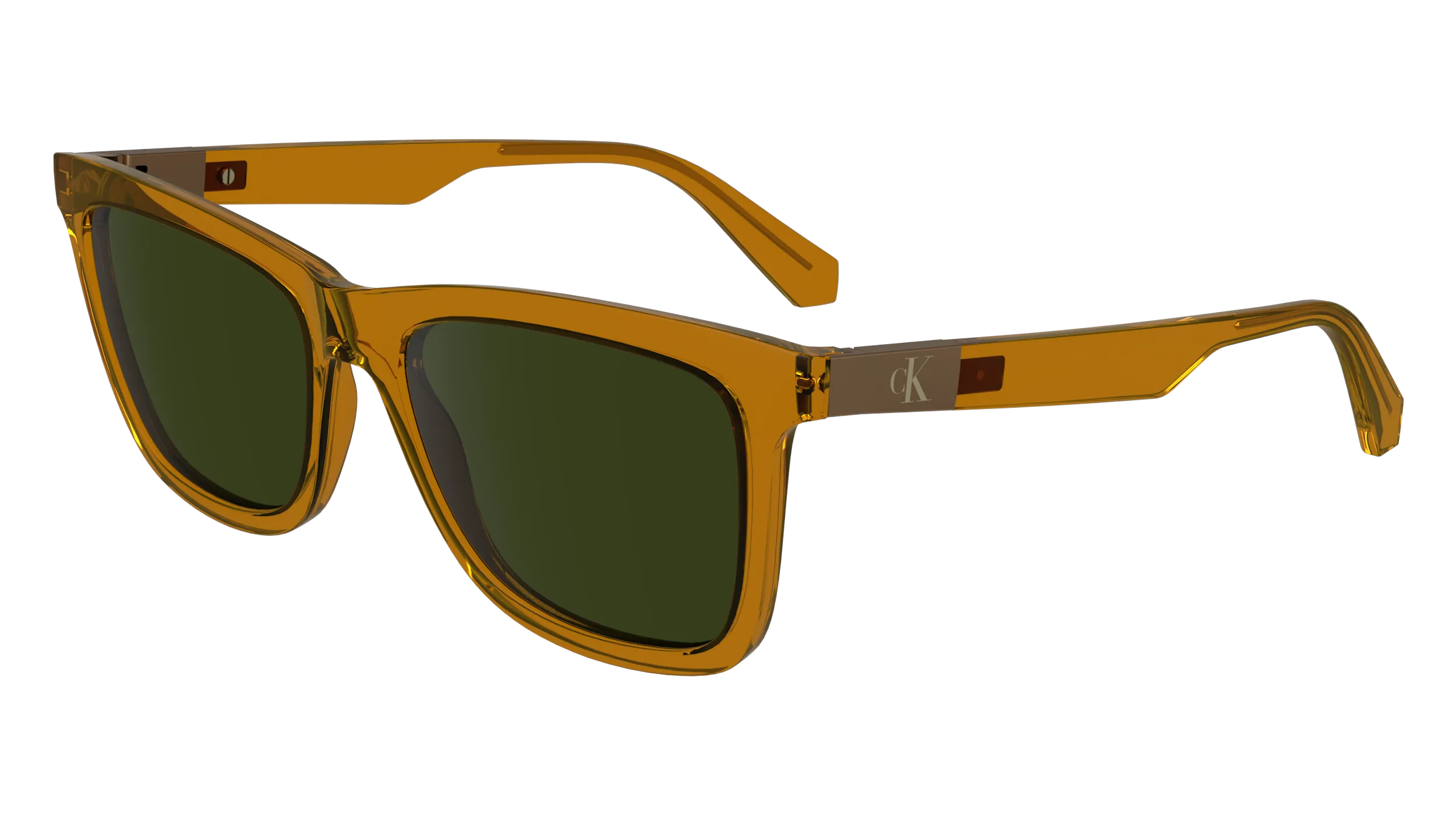 Calvin Klein CKJ24601S 261 Occhiali da sole Bio-iniettato Marrone Verde Squadrata Normale Normale - immagine 1