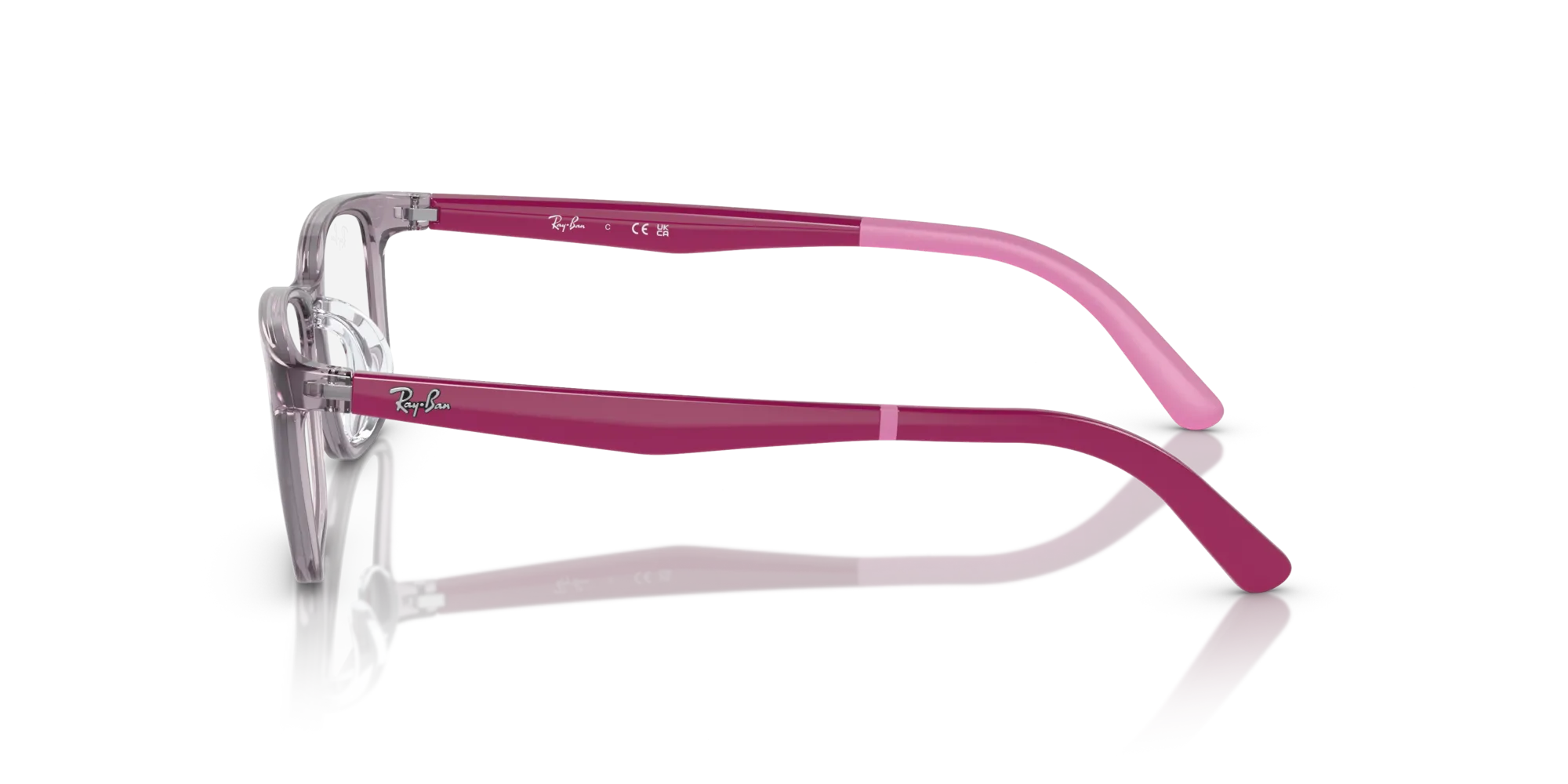 Ray - Ban RY1626D 3912 Montature da vista Iniettato Rosa Squadrata - immagine 4
