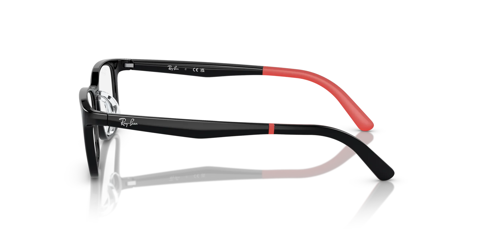 Ray - Ban RY1626D 3876 Montature da vista Iniettato Nero Squadrata - immagine 4