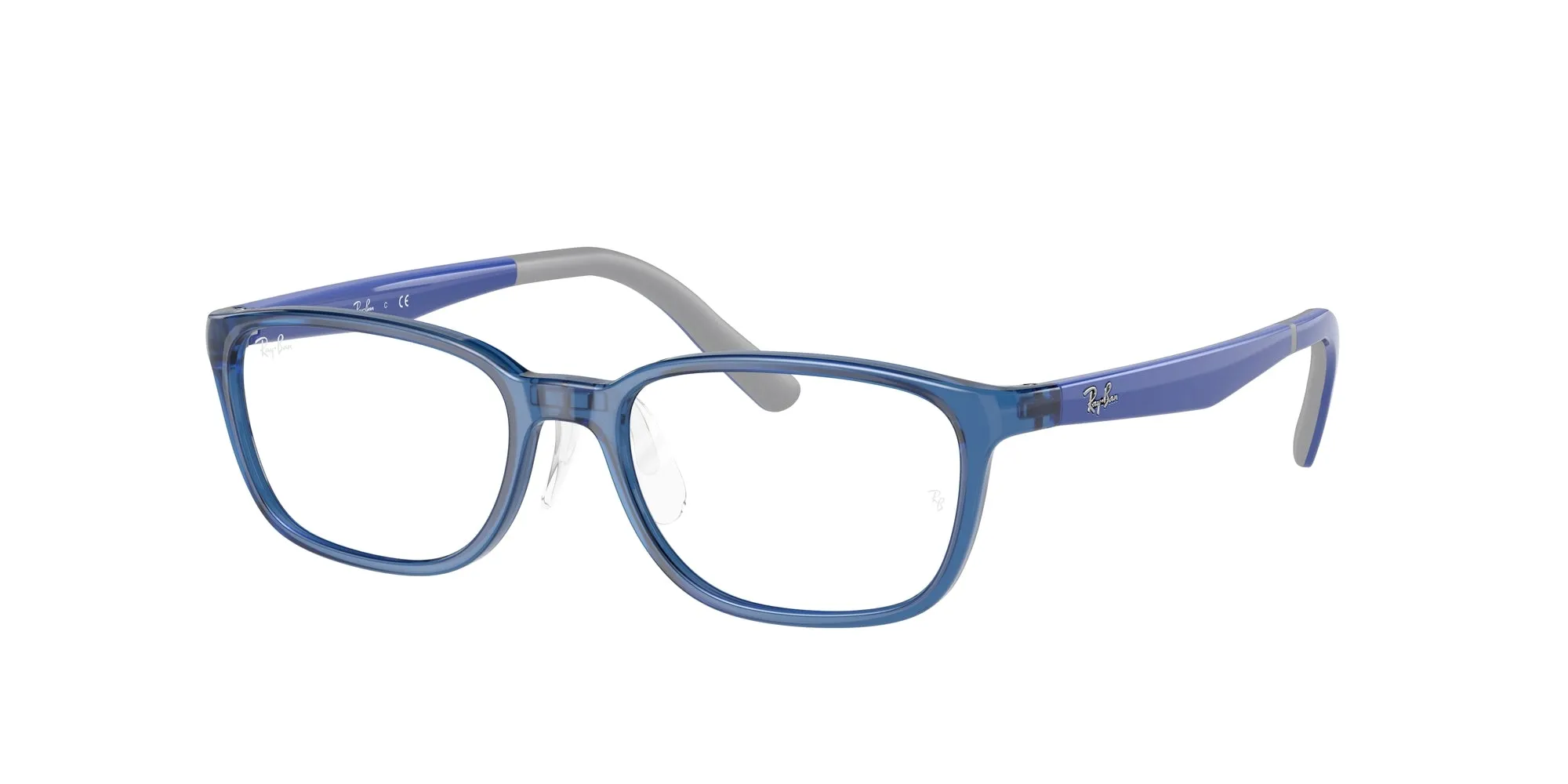 Ray - Ban RY1617D 3914 Montature da vista bambino Iniettato Blu Squadrata - immagine 1