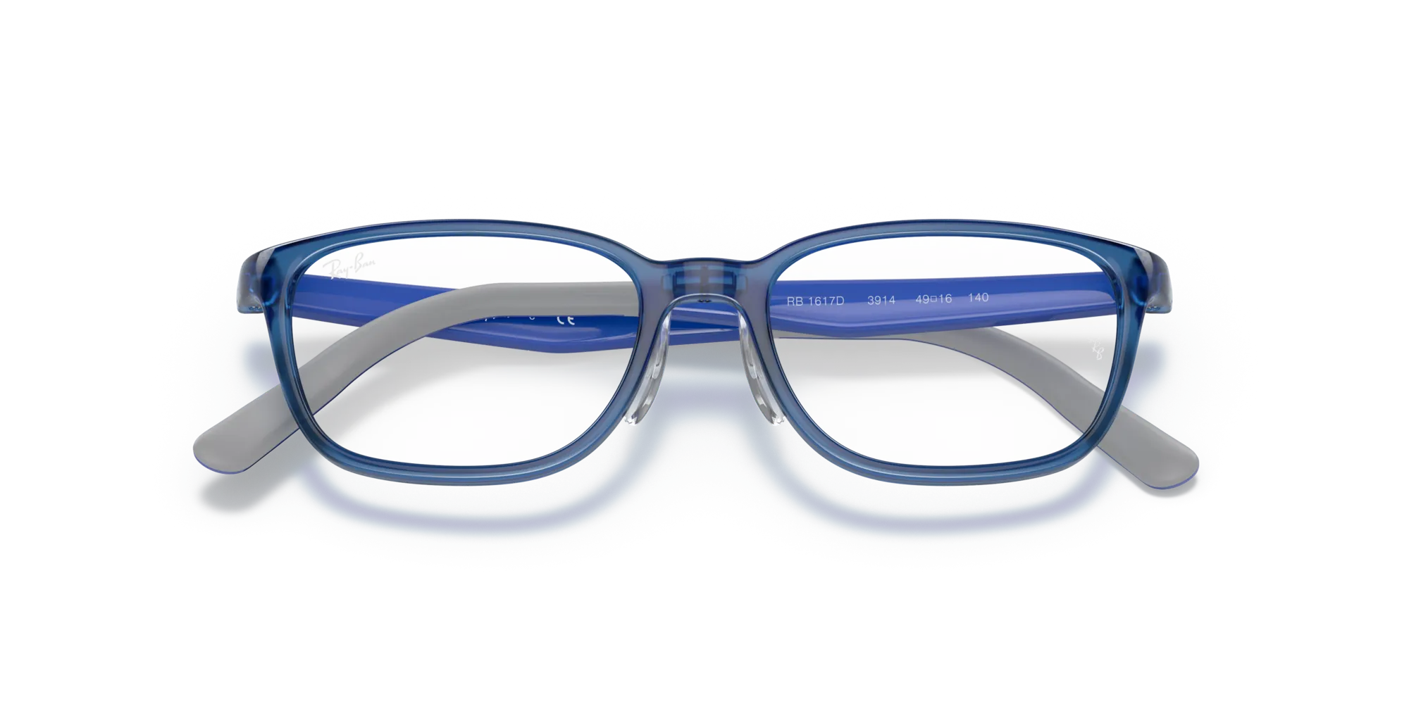 Ray - Ban RY1617D 3914 Montature da vista bambino Iniettato Blu Squadrata - immagine 2