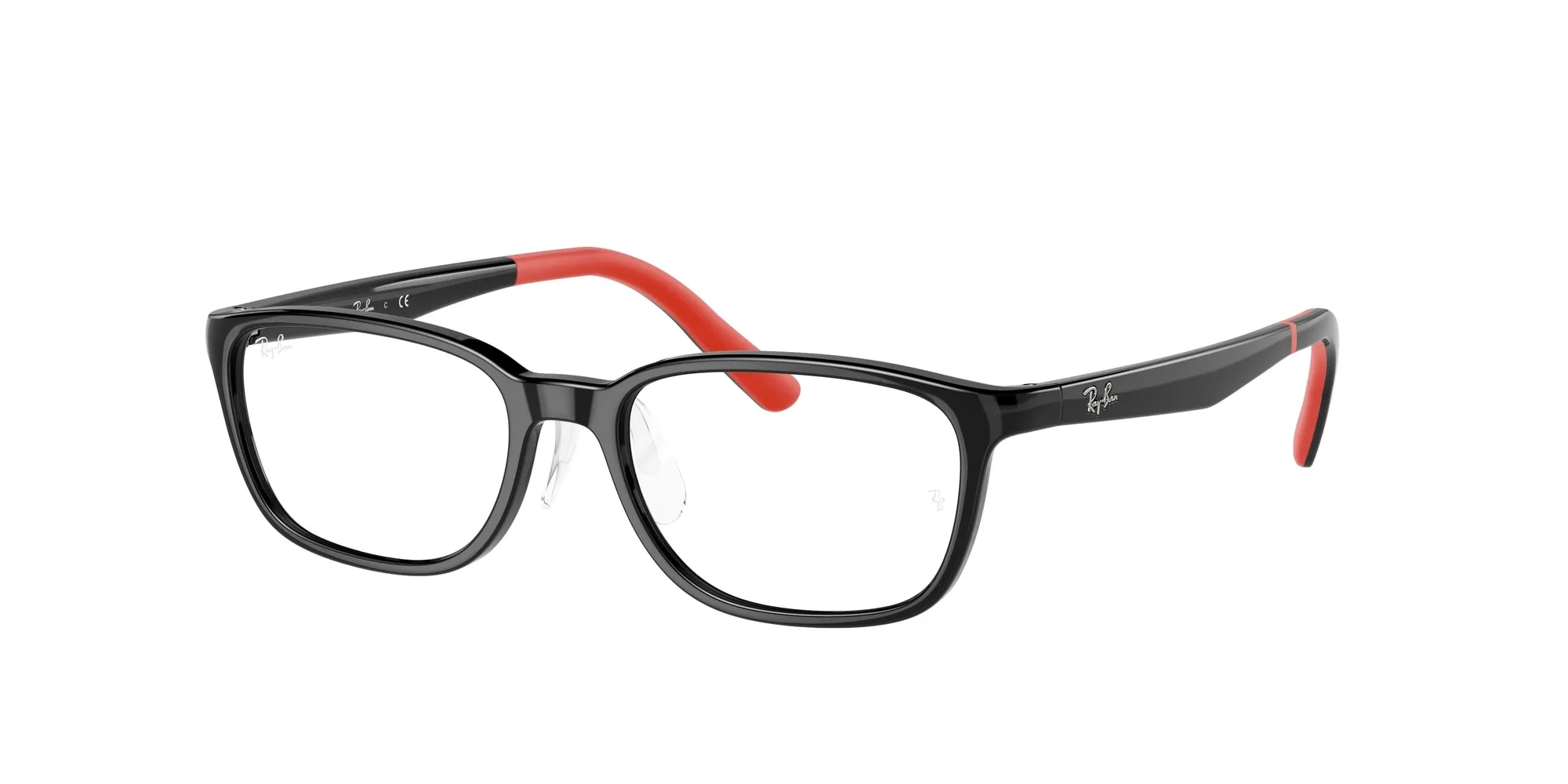 Ray - Ban RY1617D 3876 Montature da vista bambino Iniettato Nero Squadrata - immagine 1