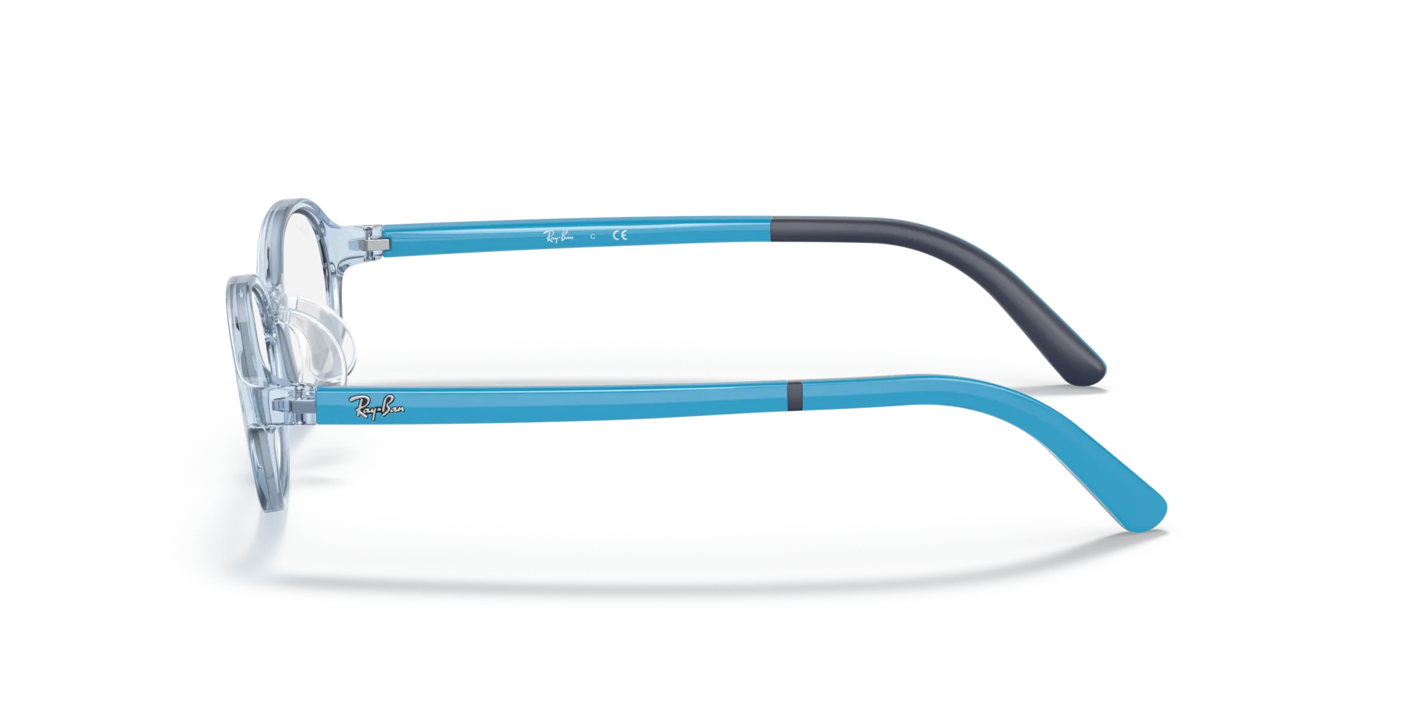 Ray - Ban RY1616D 3910 Montature da vista Iniettato Azzurro Rotonda - immagine 4