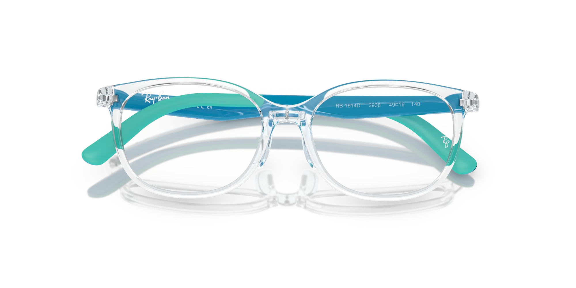 Ray - Ban RY1614D 3938 Montature da vista Iniettato Trasparente Pillow - immagine 2