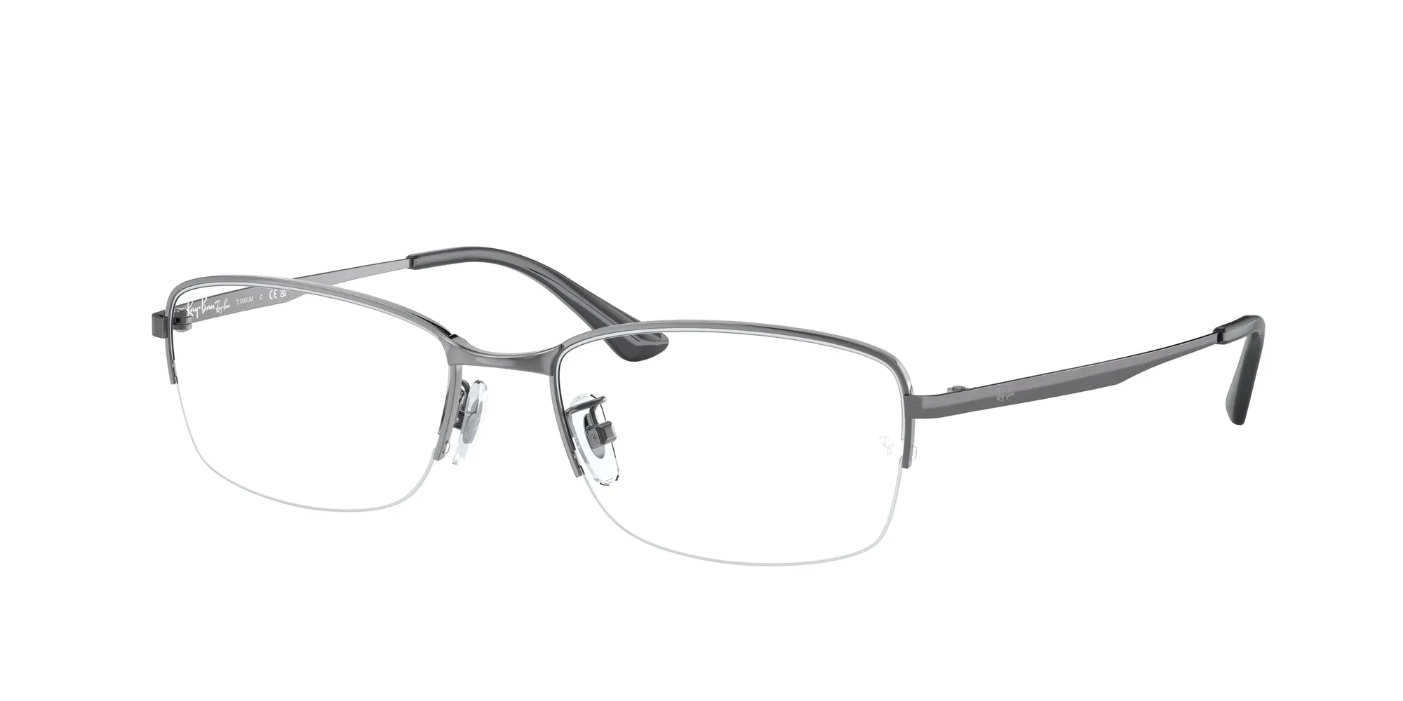 Ray - Ban RX8774D 1047 Montature da vista Titanio Grigio Squadrata Normale - immagine 1