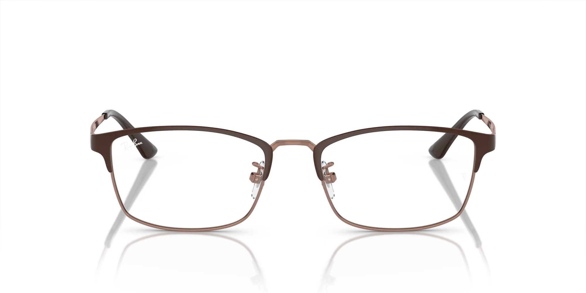Ray - Ban RX8772D 1240 Montature da vista Titanio Marrone Trasparente Pillow Normale - immagine 3
