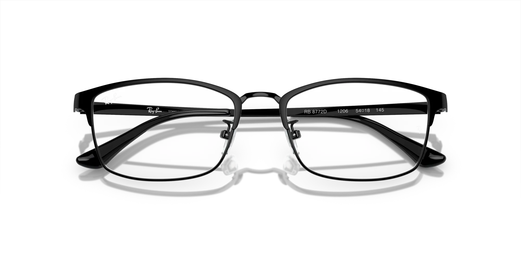 Ray - Ban RX8772D 1206 Montature da vista Titanio Nero Trasparente Pillow Normale - immagine 2