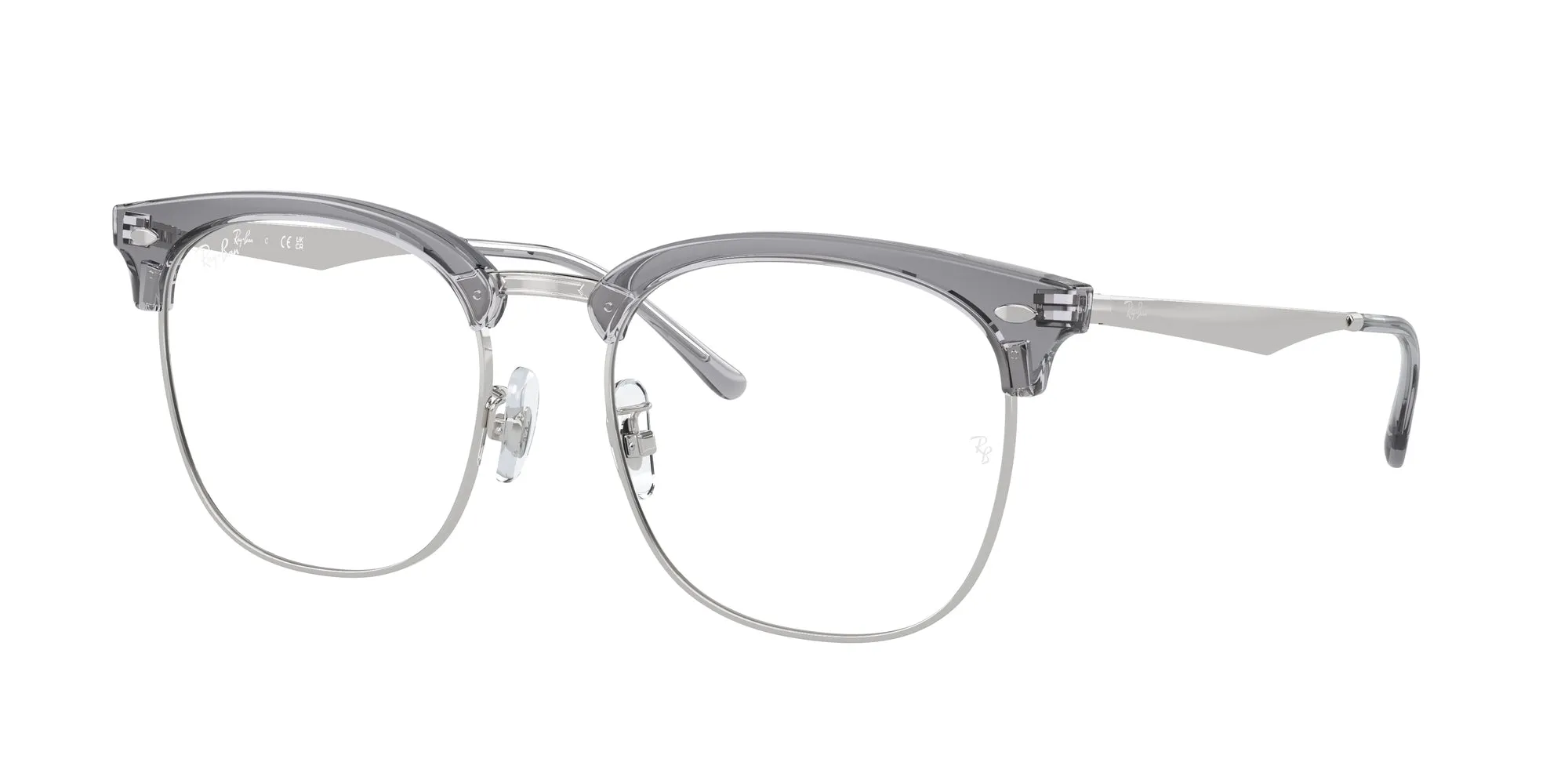 Ray - Ban RX7318D 8326 Montature da vista Iniettato Grigio Squadrata Normale - immagine 1