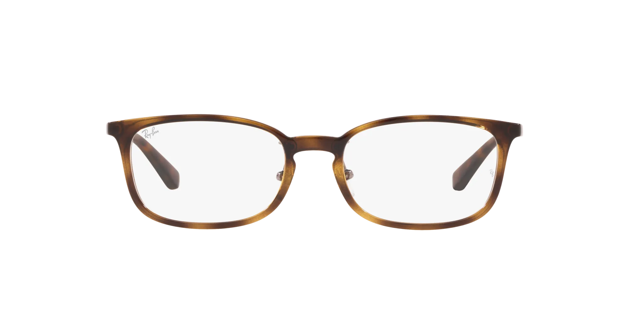 Ray - Ban RX7182D 2012 Montature da vista Iniettato Marrone Trasparente Squadrata Normale - immagine 2