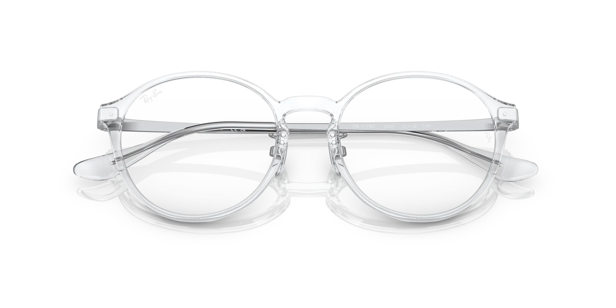 Ray - Ban RX7178D 2001 Montature da vista Iniettato Trasparente Pantos Normale - immagine 2