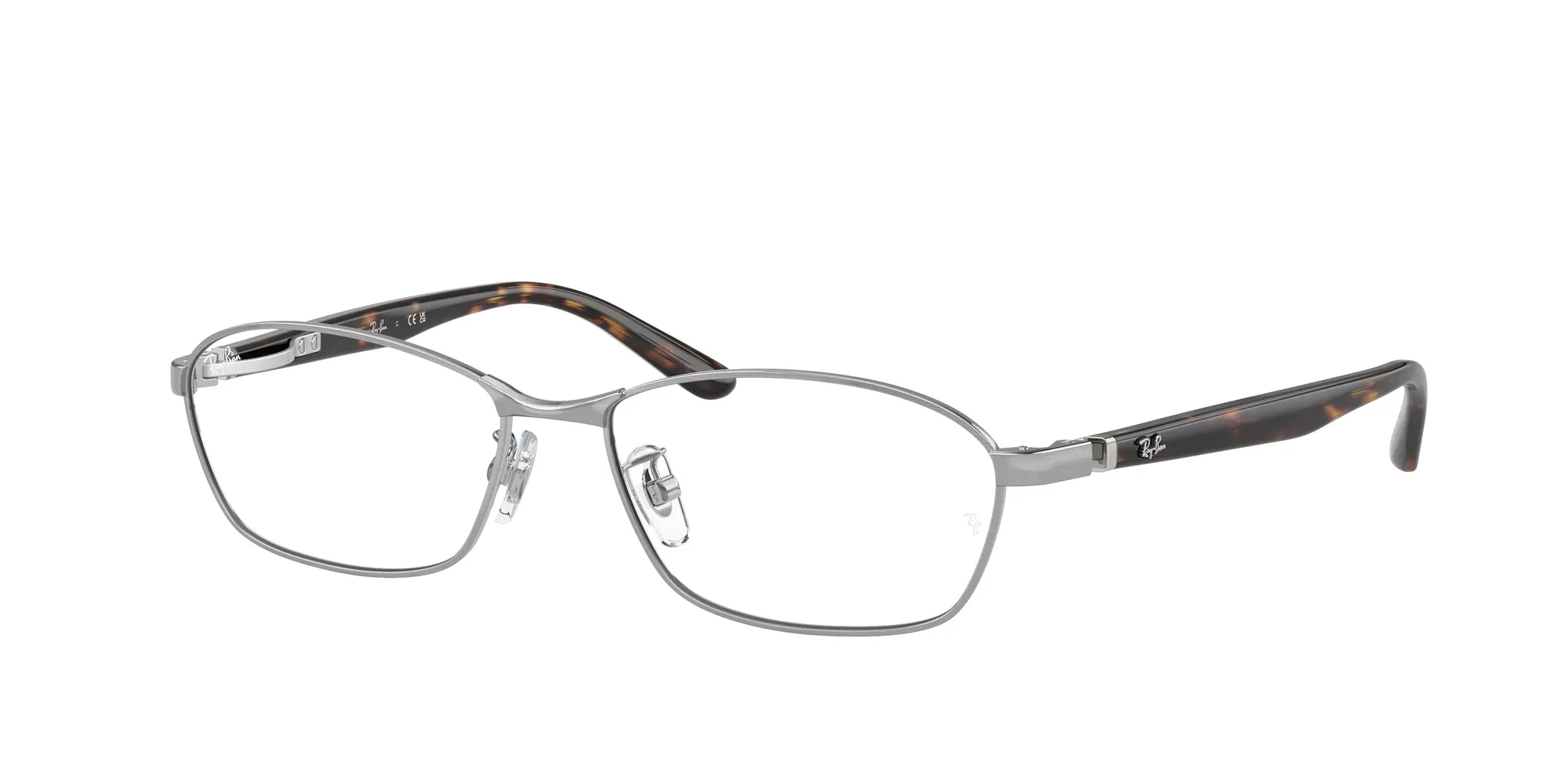 Ray - Ban RX6502D 2595 Montature da vista Metallo Argento Trasparente Squadrata Normale - immagine 1