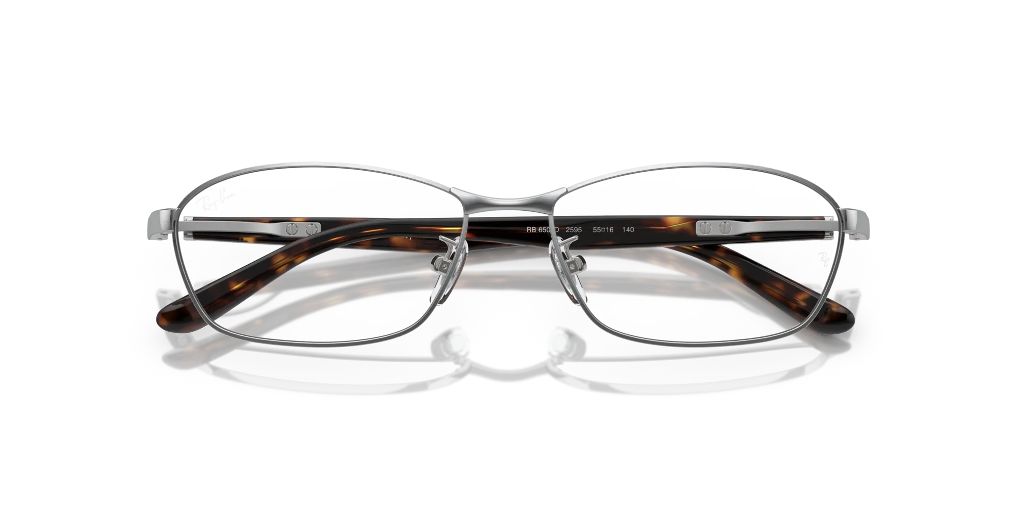 Ray - Ban RX6502D 2595 Montature da vista Metallo Argento Trasparente Squadrata Normale - immagine 2