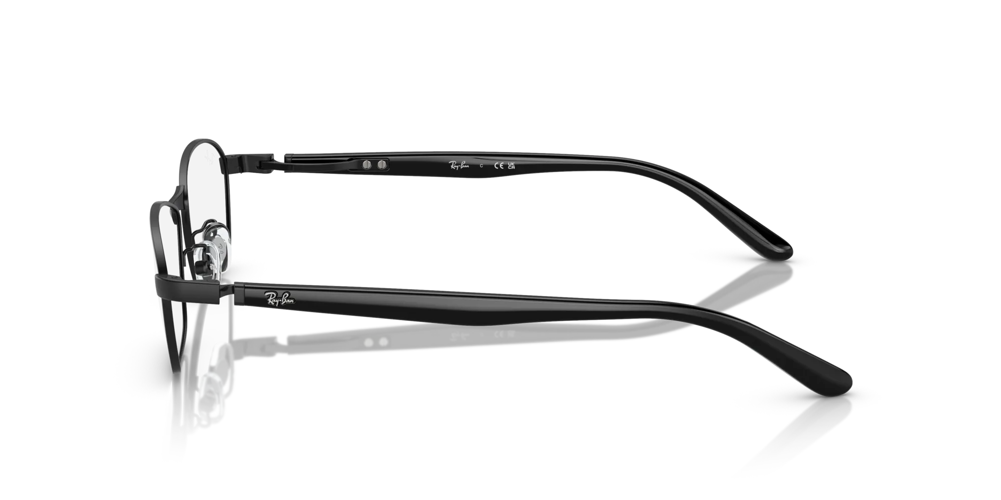 Ray - Ban RX6502D 2503 Montature da vista Metallo Nero Trasparente Squadrata Normale - immagine 4