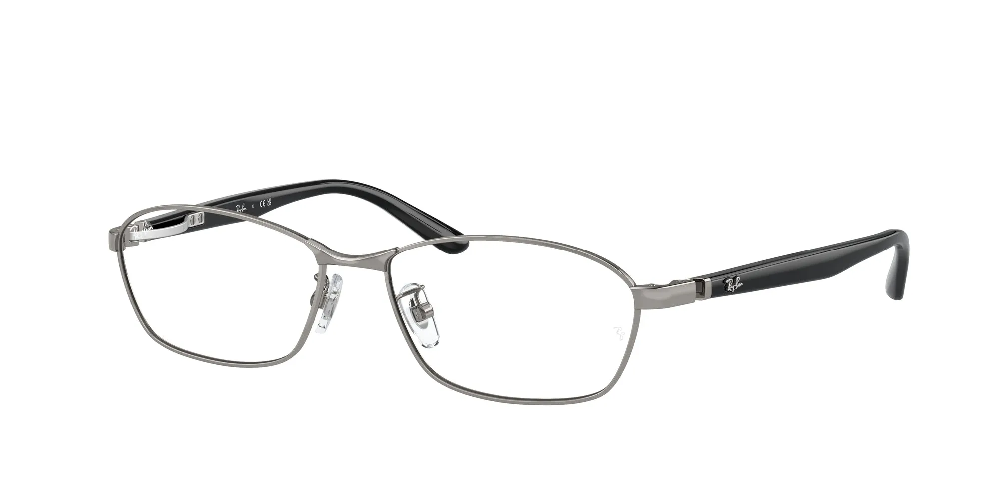 Ray - Ban RX6502D 2502 Montature da vista Metallo Grigio Trasparente Squadrata Normale - immagine 1