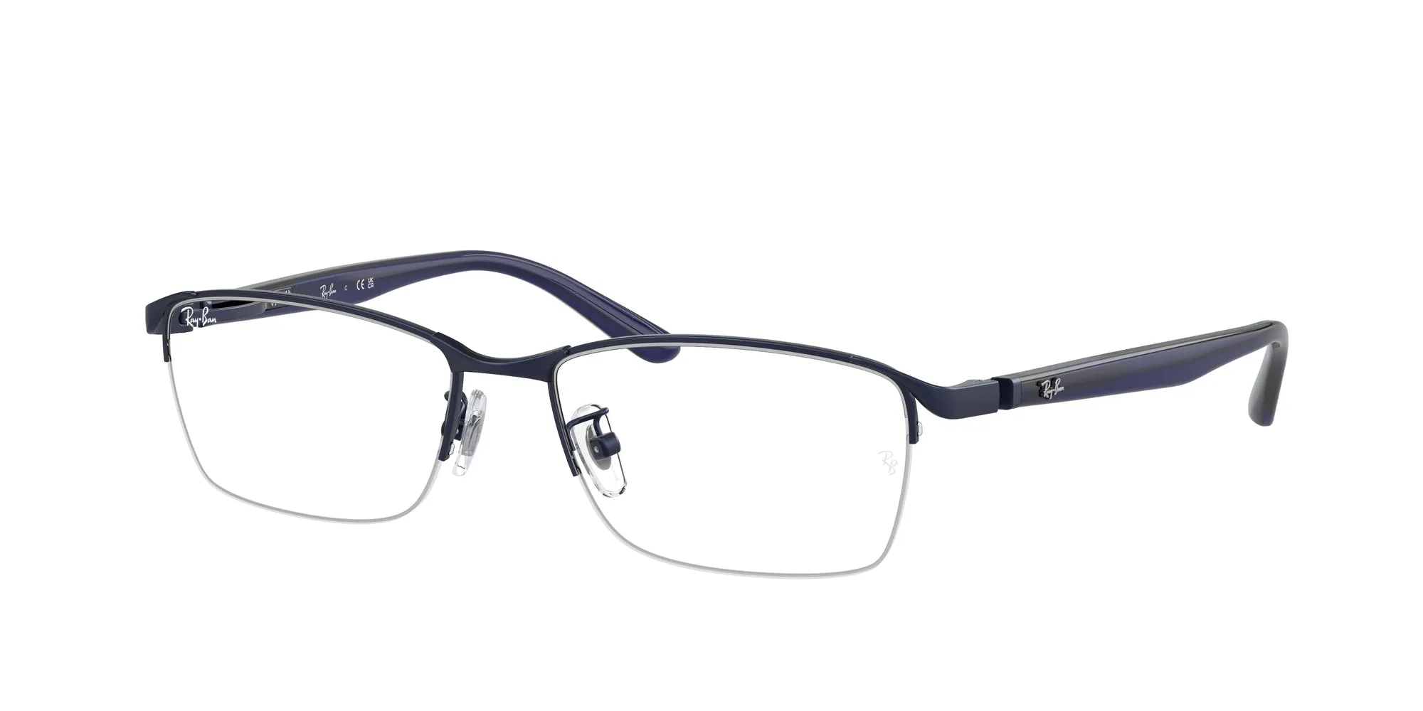Ray - Ban RX6501D 3076 Montature da vista Metallo Blu Trasparente Squadrata Normale - immagine 1