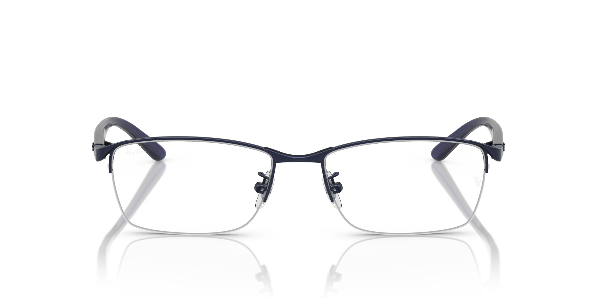 Ray - Ban RX6501D 3076 Montature da vista Metallo Blu Trasparente Squadrata Normale - immagine 3